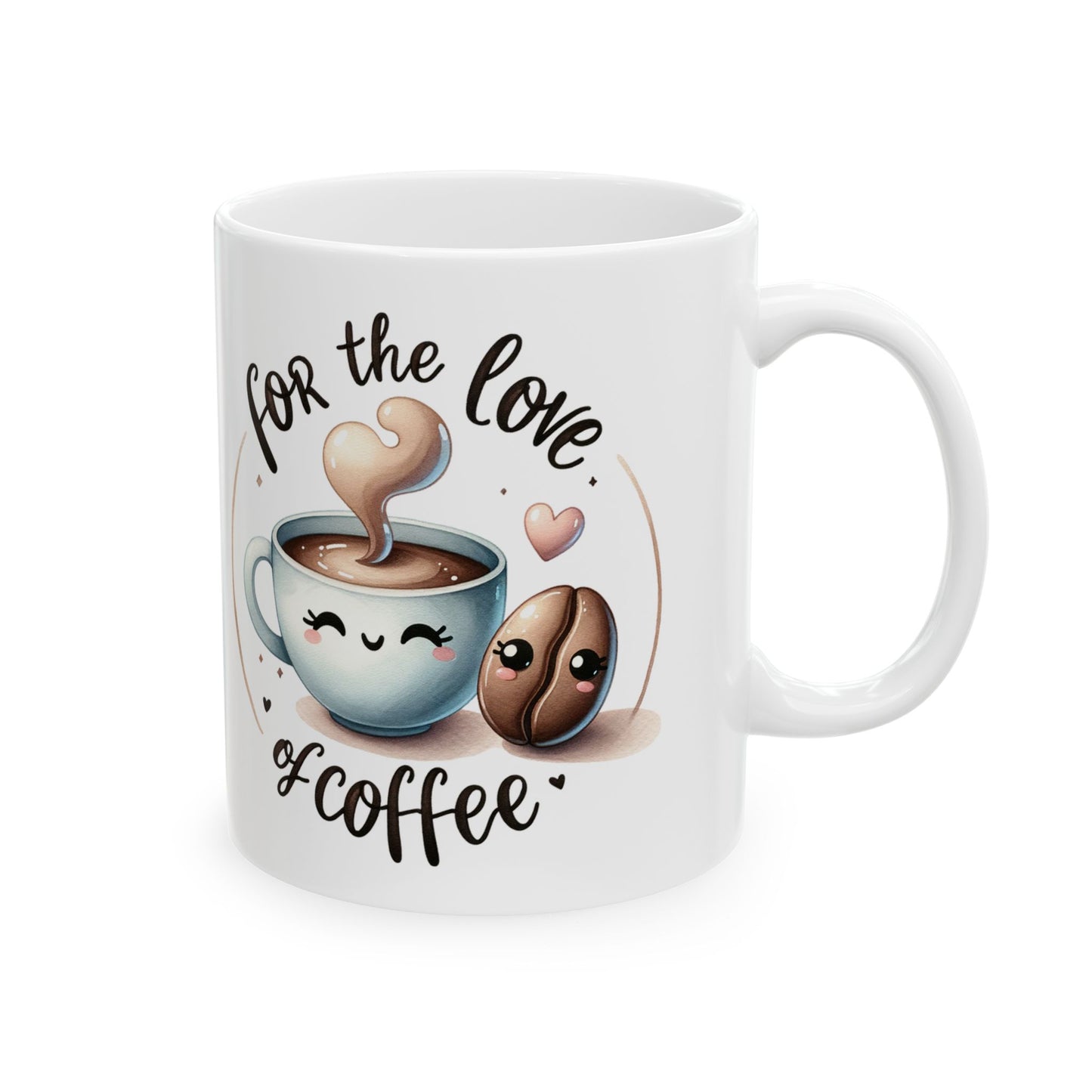 ☕ For the Love of Coffee – Cute Coffee Mug for Coffee Lovers ❤️