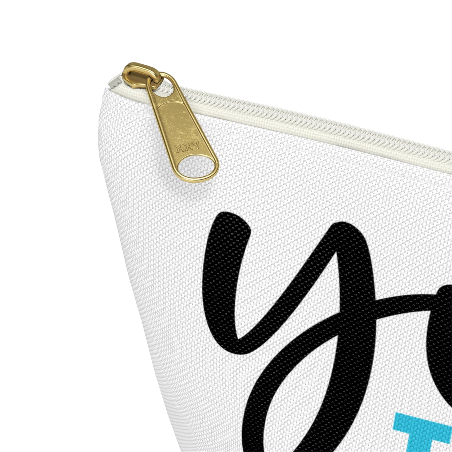 Accessory Pouch – "You Look Lovely Today" Blue Makeup Bag