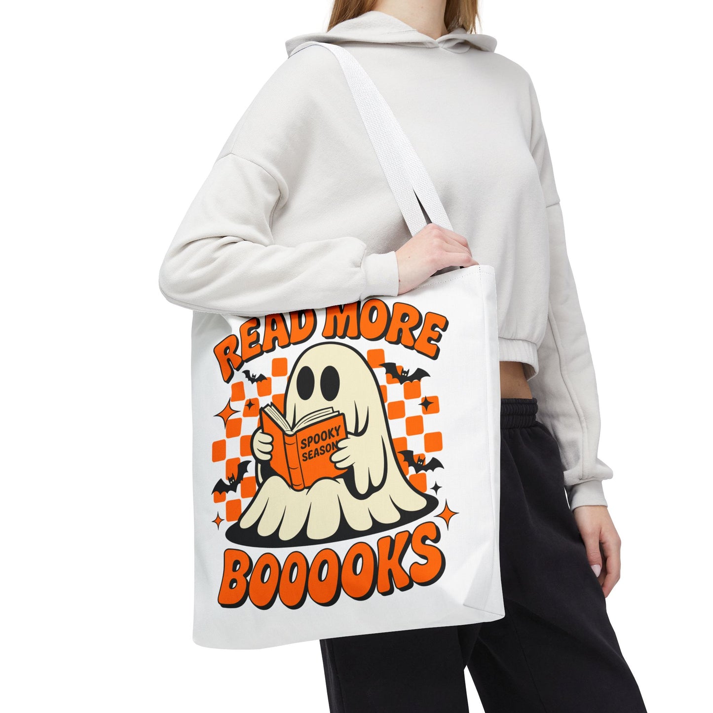 📚 Read More Booooks Halloween Tote Bag – Spooky Reads in Style 👻👜