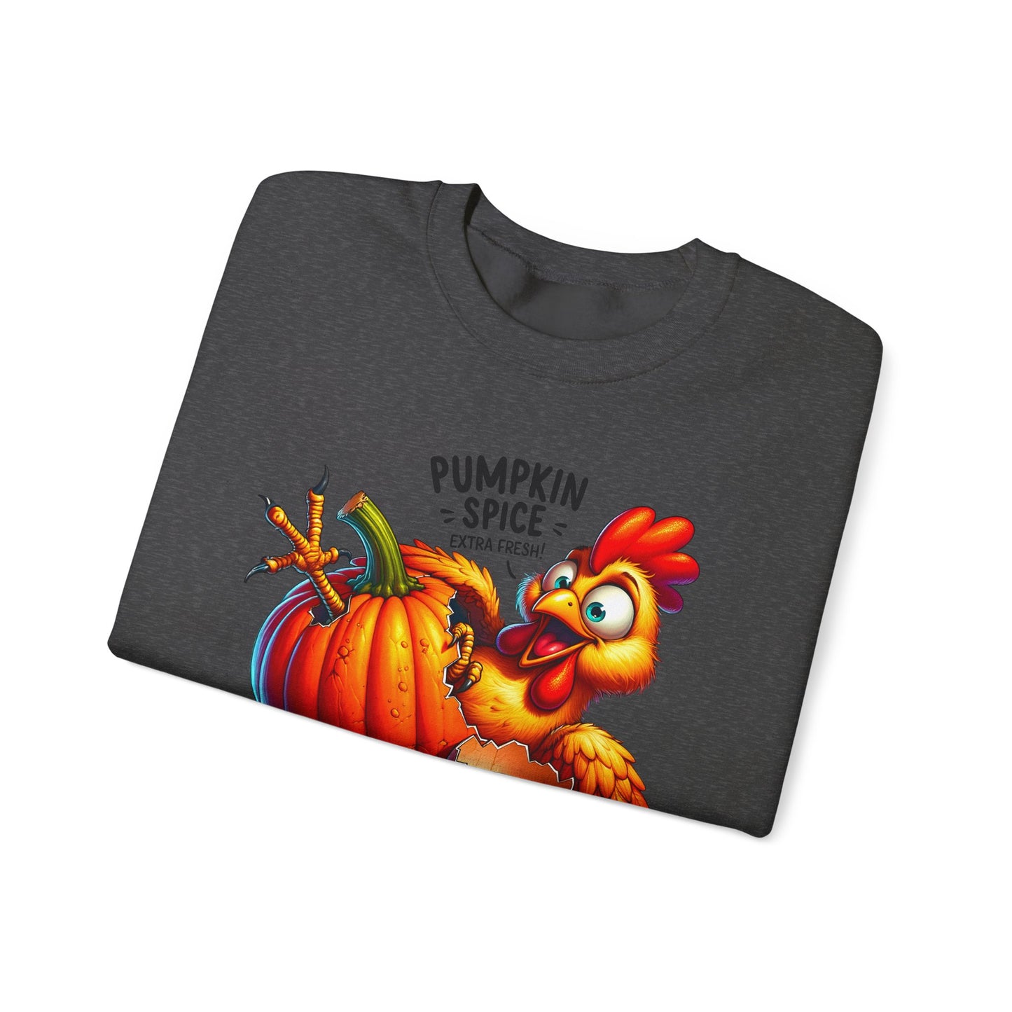🎃🐔 Pumpkin Spice Chicken Sweatshirt – Funny Fall Extra Fresh Design 🍂