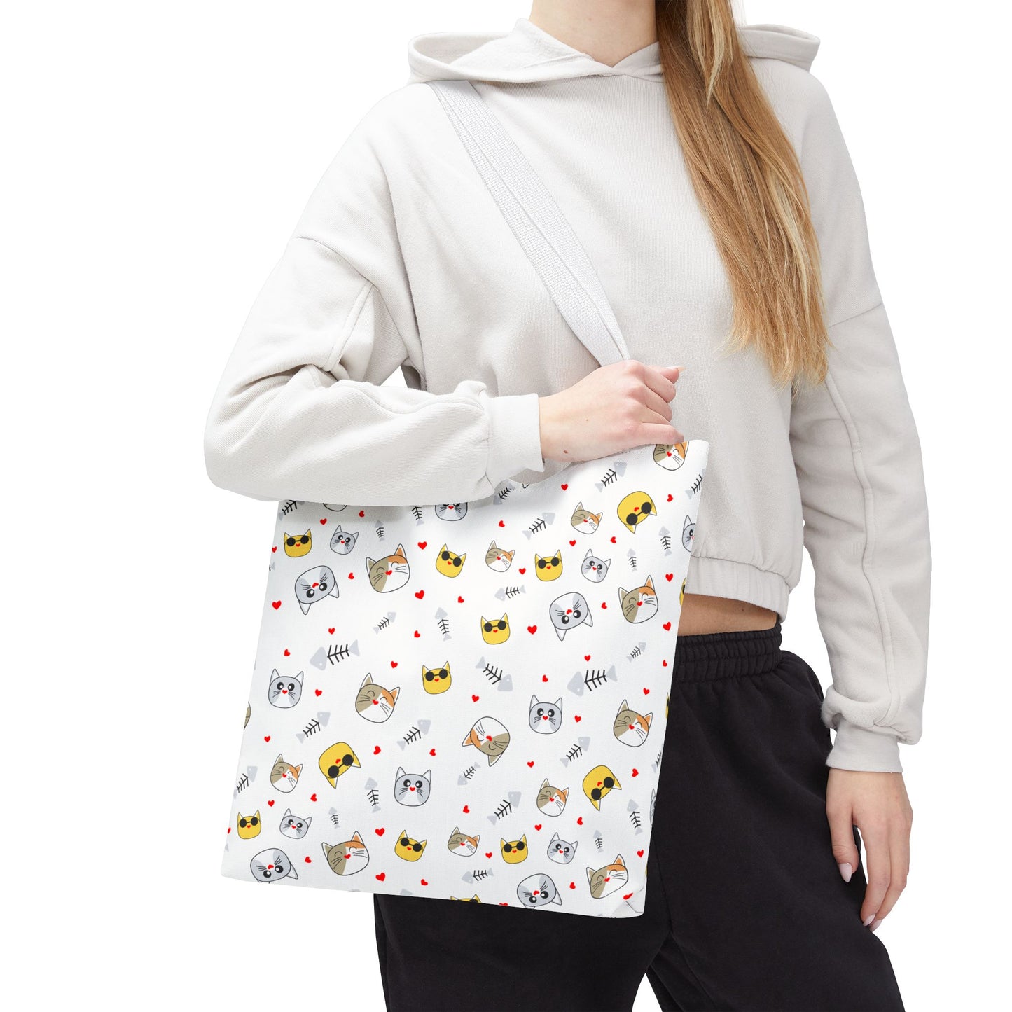 Charming Cat Lover Tote Bag – Durable, Spacious, and Perfect for Shopping, Work, or Everyday Adventures!
