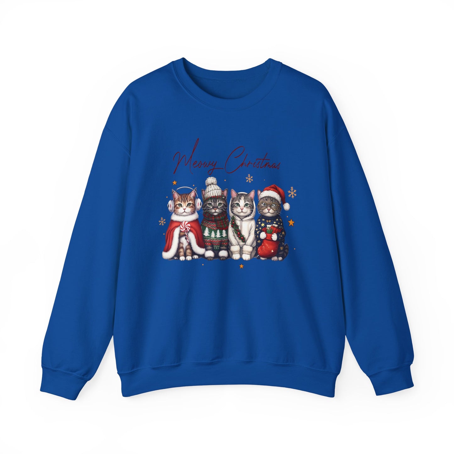 🐾✨ Meowy Christmas Sweatshirt – Festive Cats & Cozy Holiday Cheer 🎄🐱
