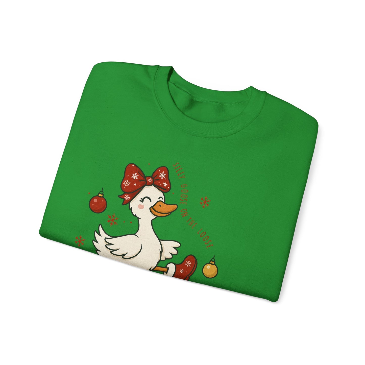 🪿🎁 Silly Goose on the Loose Sweatshirt – Whimsical Holiday Cheer ❄️✨
