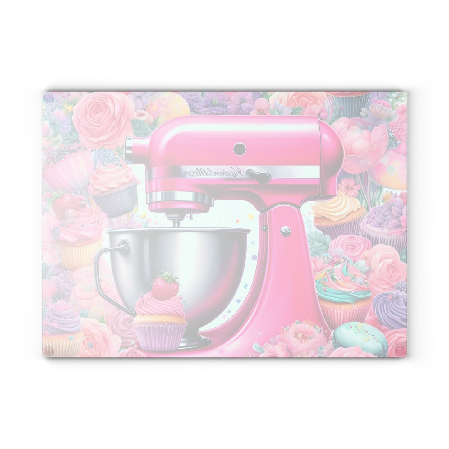 💖 Pink Kitchen Mixer Cutting Board – Sweet Baking Bliss for Your Kitchen 🍰