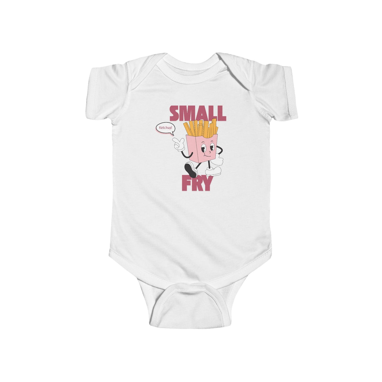 🍼🍟 “Small Fry” Baby Onesie – Adorable Funny Outfit for Little Snack Lovers 🍔✨