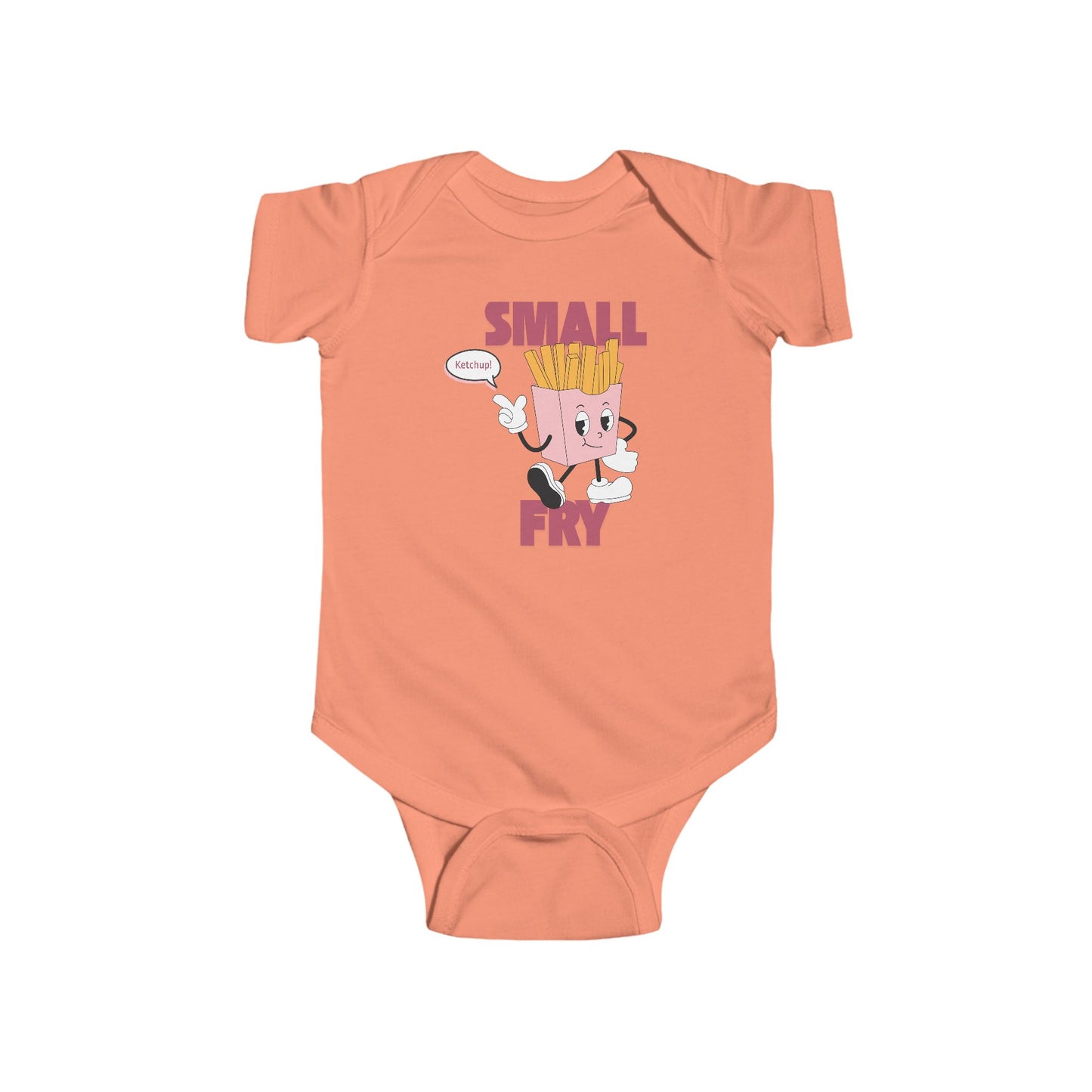 🍼🍟 “Small Fry” Baby Onesie – Adorable Funny Outfit for Little Snack Lovers 🍔✨