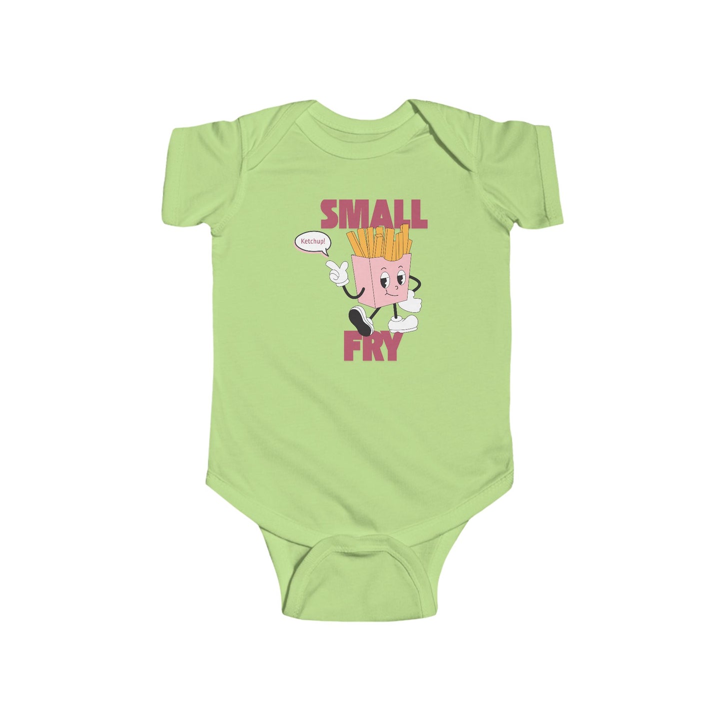 🍼🍟 “Small Fry” Baby Onesie – Adorable Funny Outfit for Little Snack Lovers 🍔✨