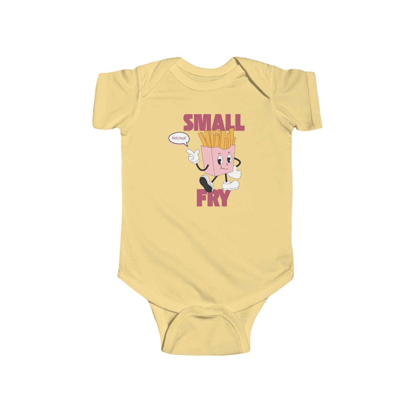 🍼🍟 “Small Fry” Baby Onesie – Adorable Funny Outfit for Little Snack Lovers 🍔✨