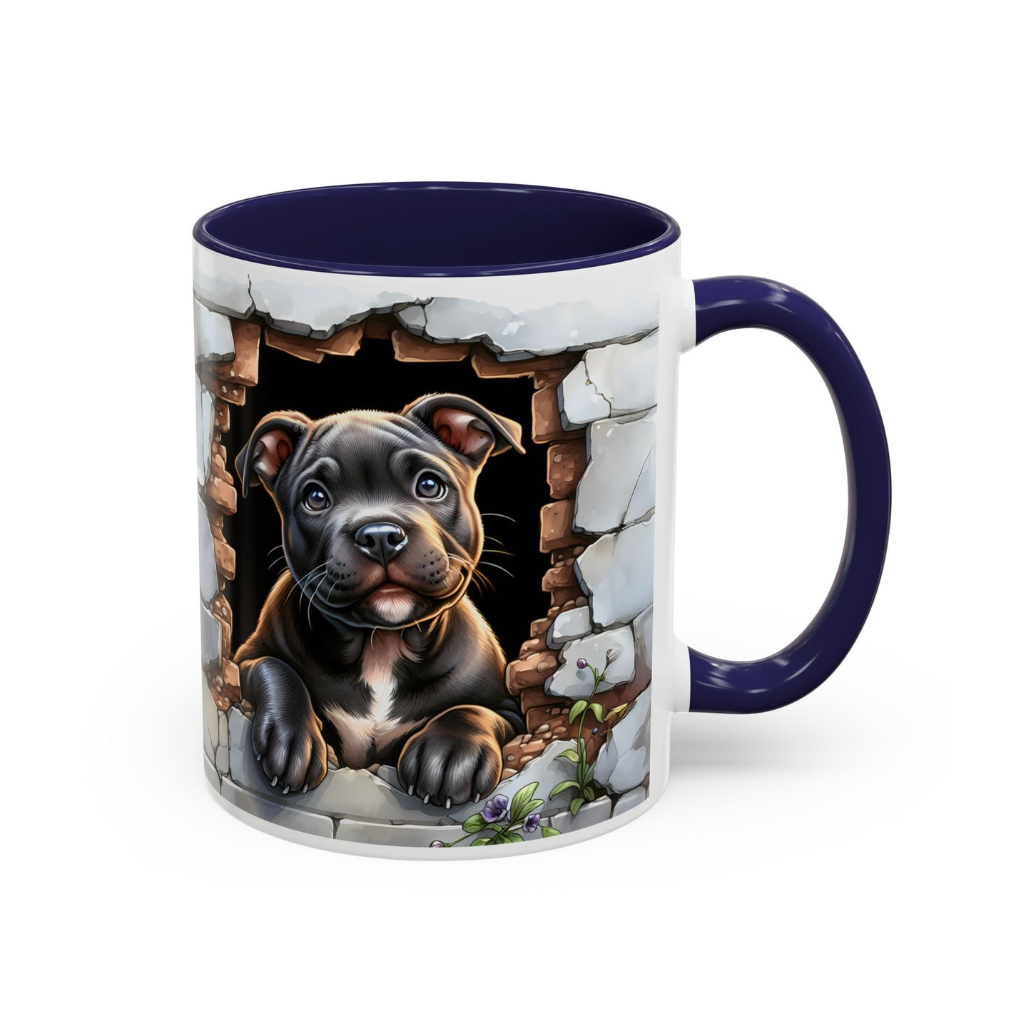 🐶☕ Pit Bull Puppy Accent Mug – Cute Breakthrough Pup Design ✨