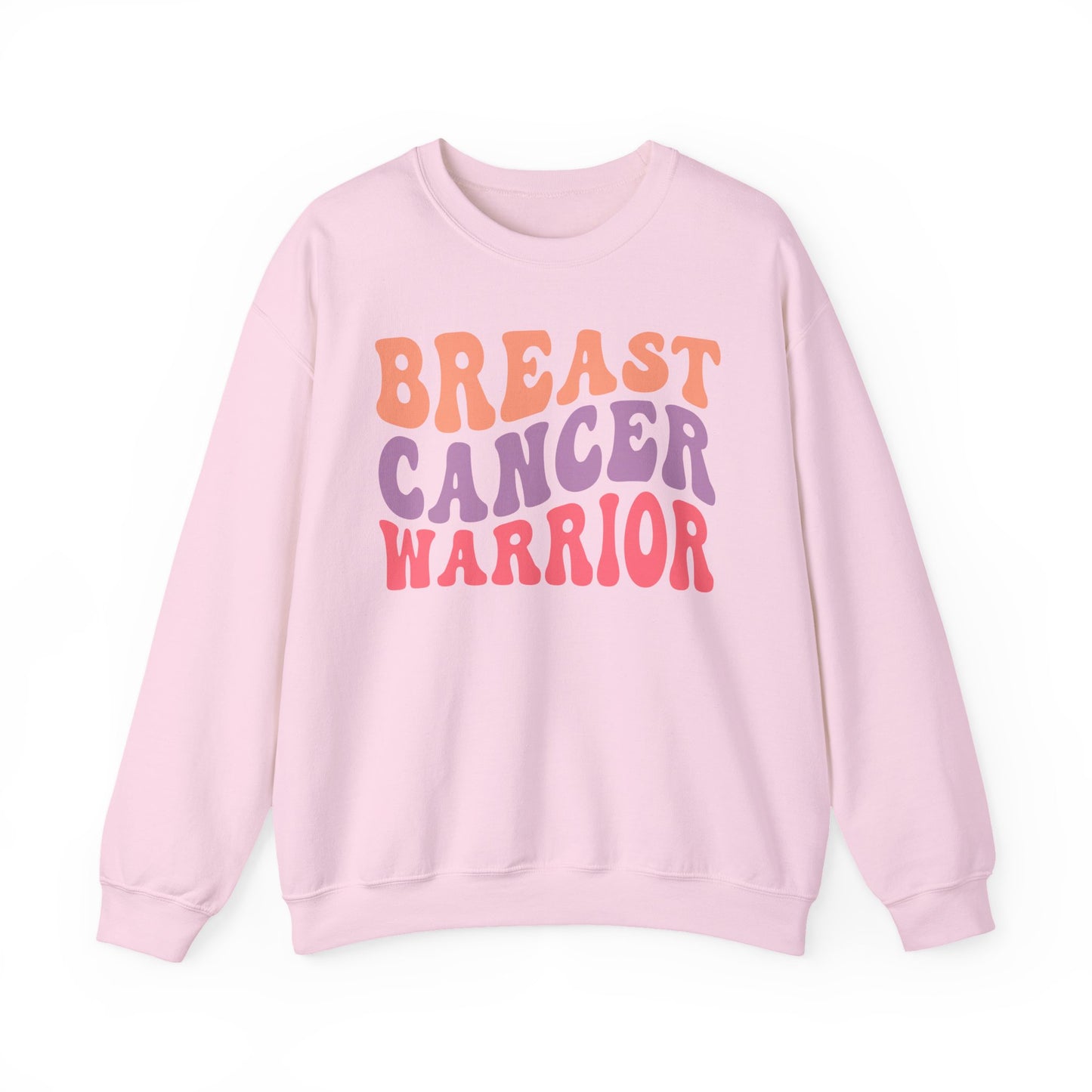 🌸✊ Breast Cancer Warrior Sweatshirt – Retro Awareness & Survivor Strength Crewneck
