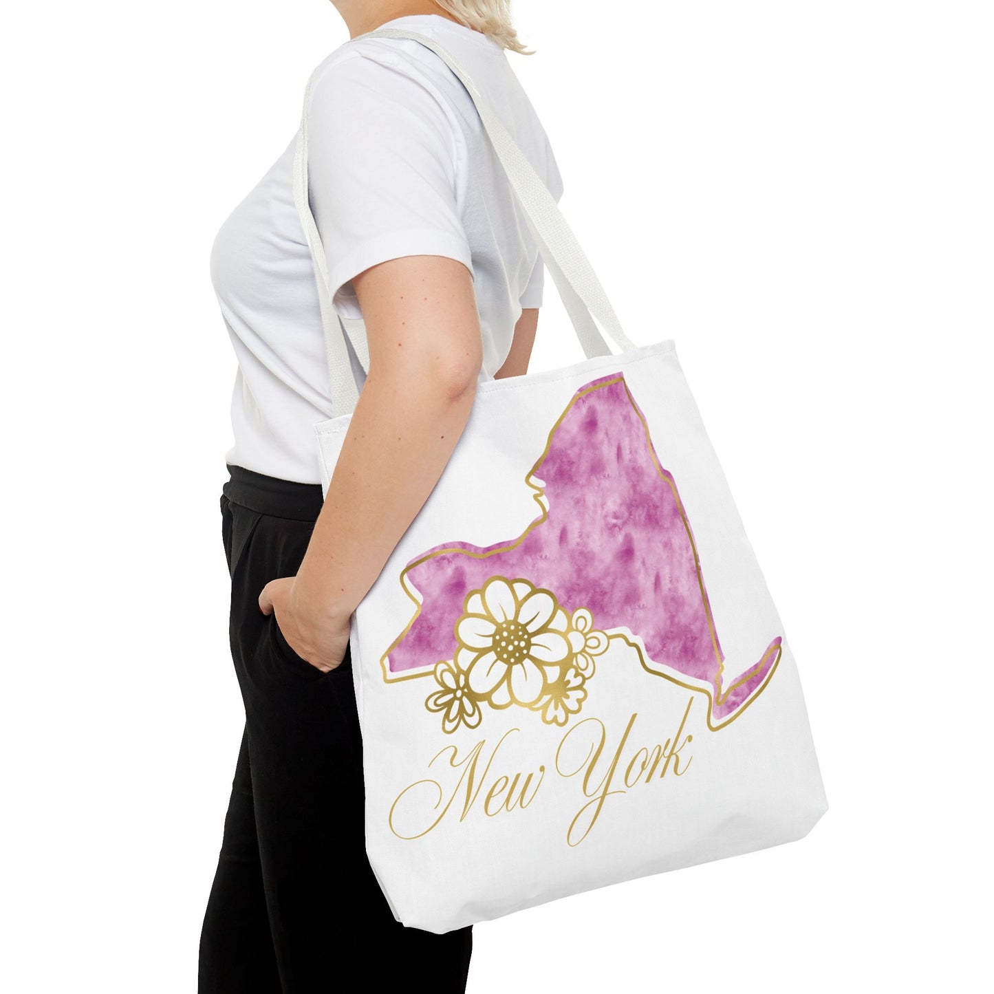 🗽 New York State Floral Tote Bag – Chic, Practical & City Charm 🌸