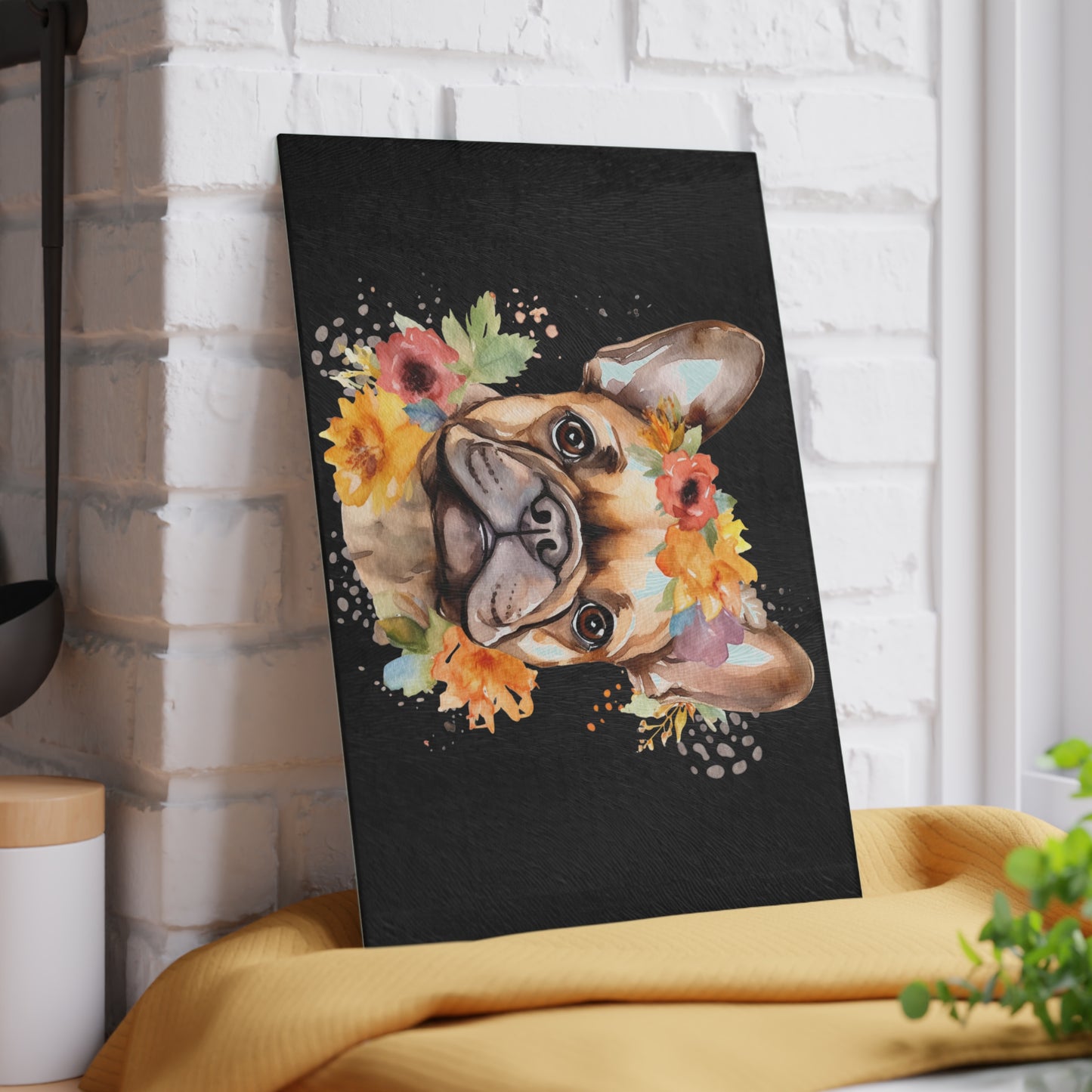 Tabla de cortar para perros, tabla de cortar, regalo de inauguración de la casa, amante de los bulldogs franceses, regalo de boda, tabla de charcutería, decoración de cocina