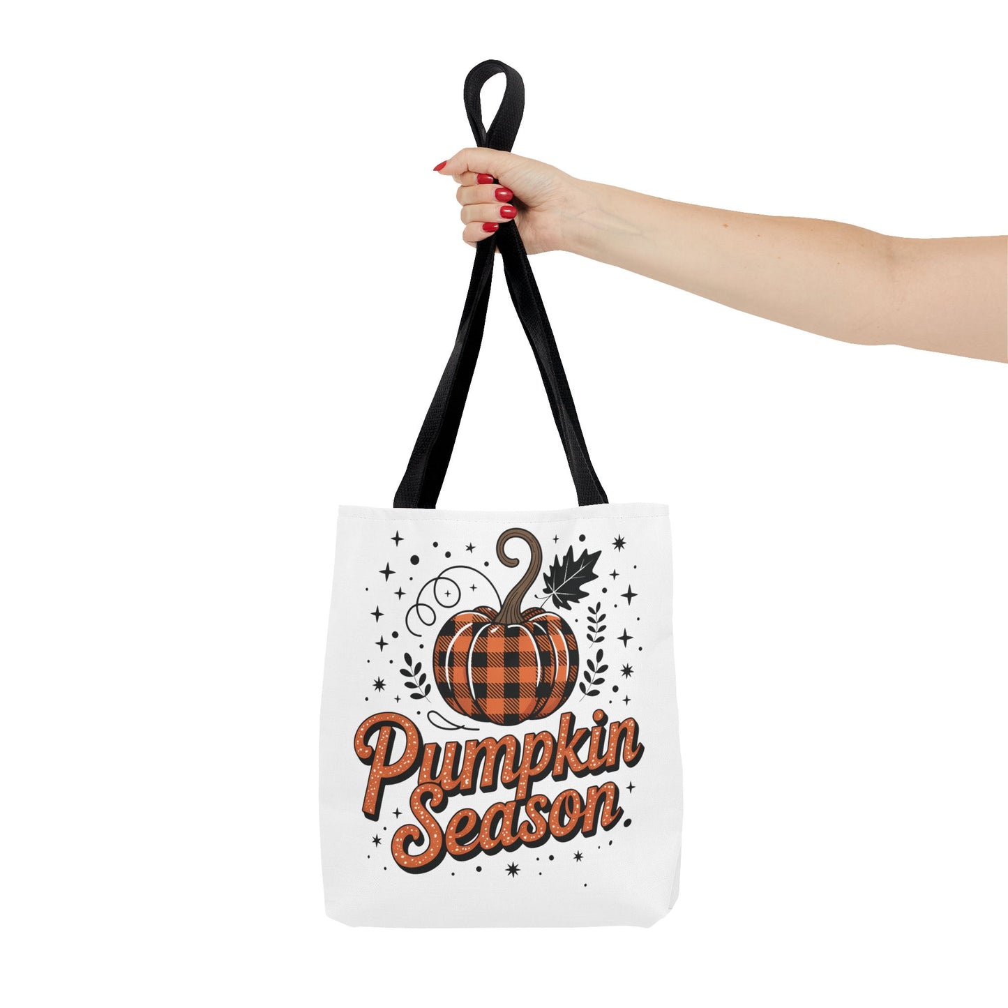 🎃 Pumpkin Season Tote Bag – Fall Buffalo Plaid Style for Autumn Lovers 🍂