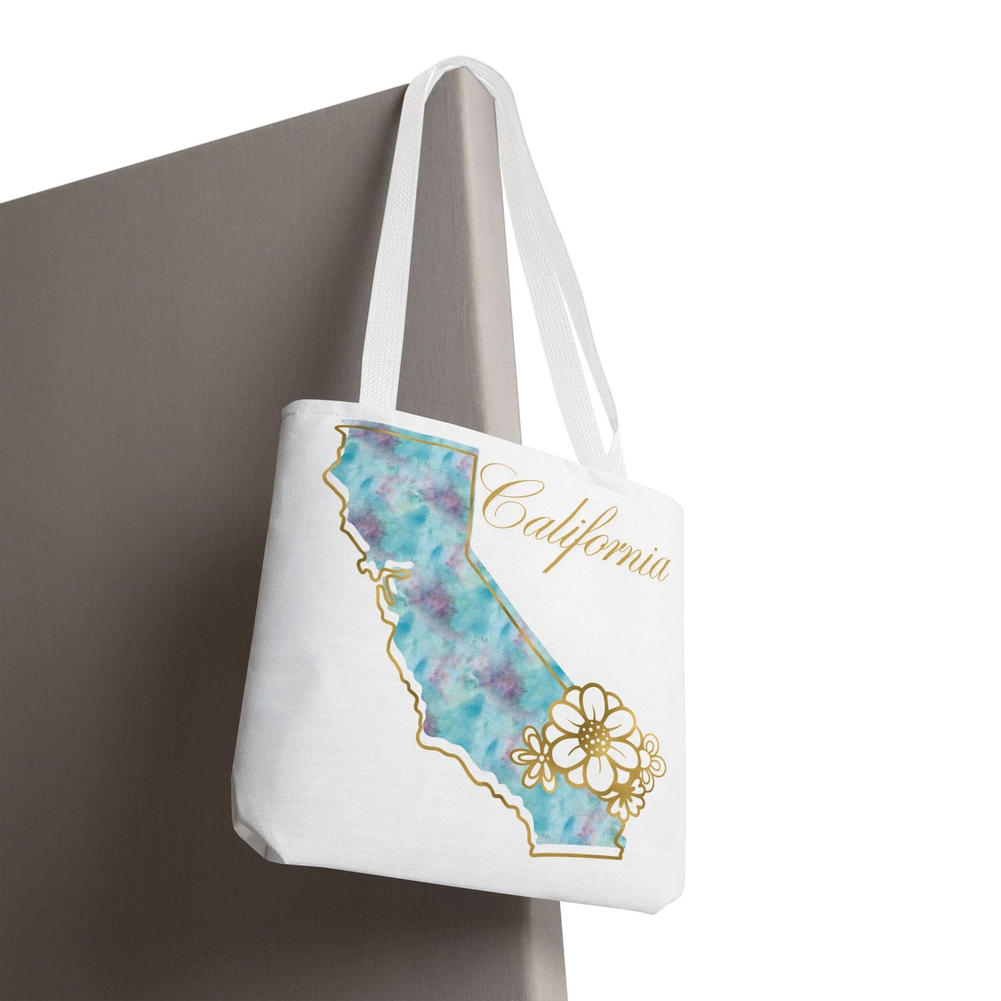 🌸 California State Floral Tote Bag – Elegant, Artistic & Practical 👜
