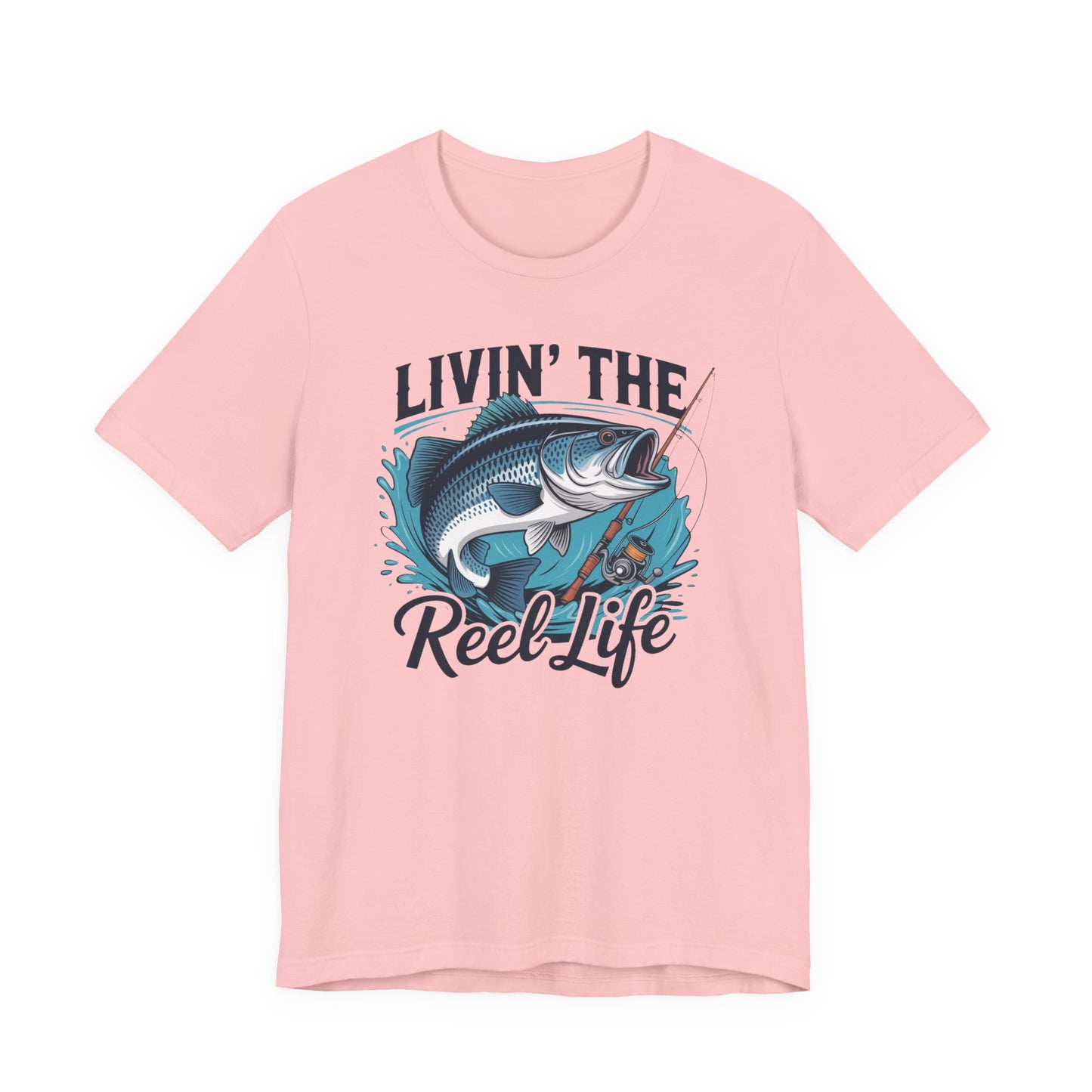 🎣 Livin’ the Reel Life Fishing T-Shirt – Perfect Gift for Anglers! 🐟