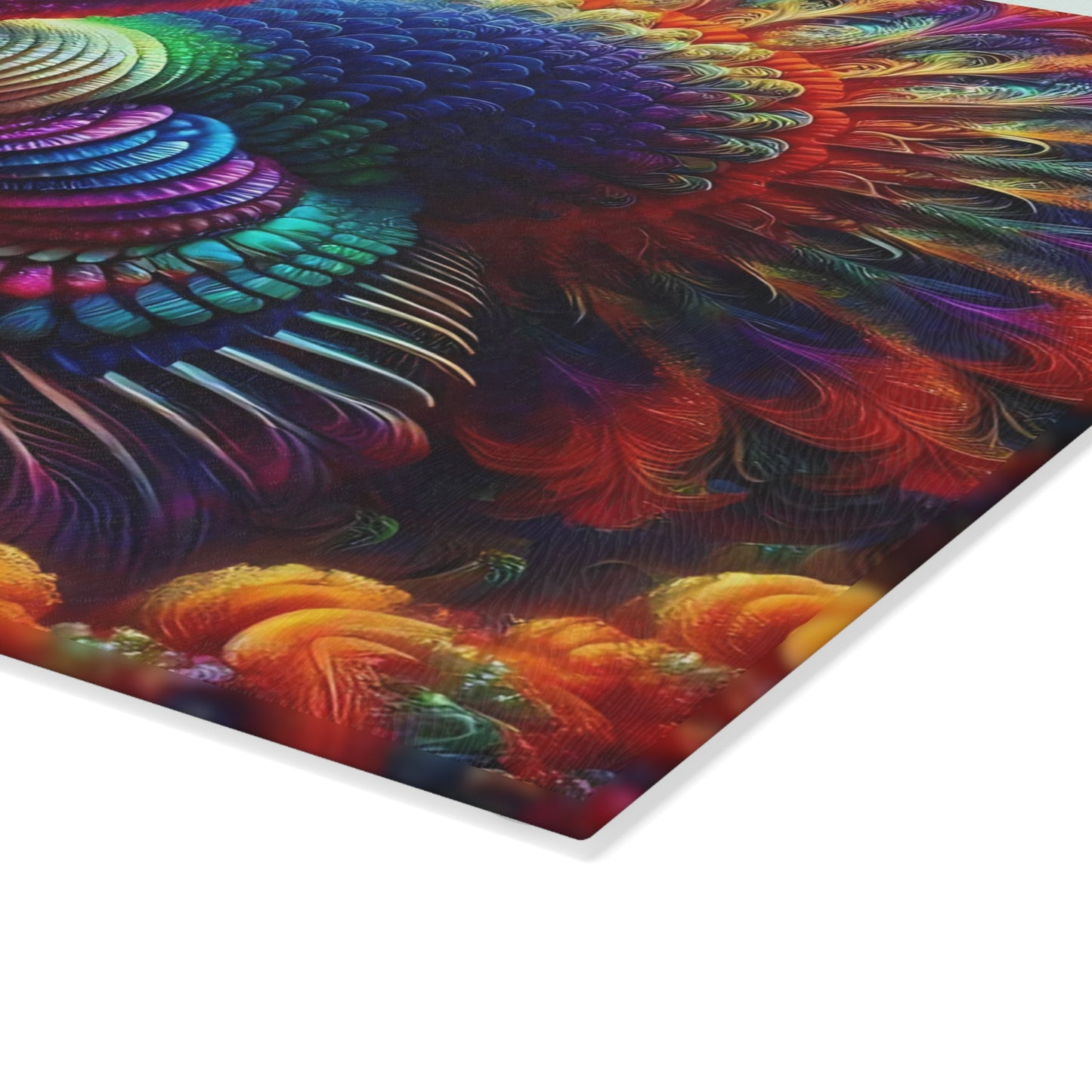 🦃 Rainbow Turkey Cutting Board – Festive Flair for Your Fall Kitchen 🍂