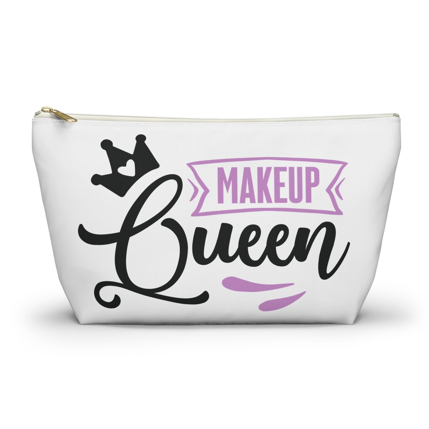 Accessory Pouch – "Makeup Queen" Purple Makeup Bag