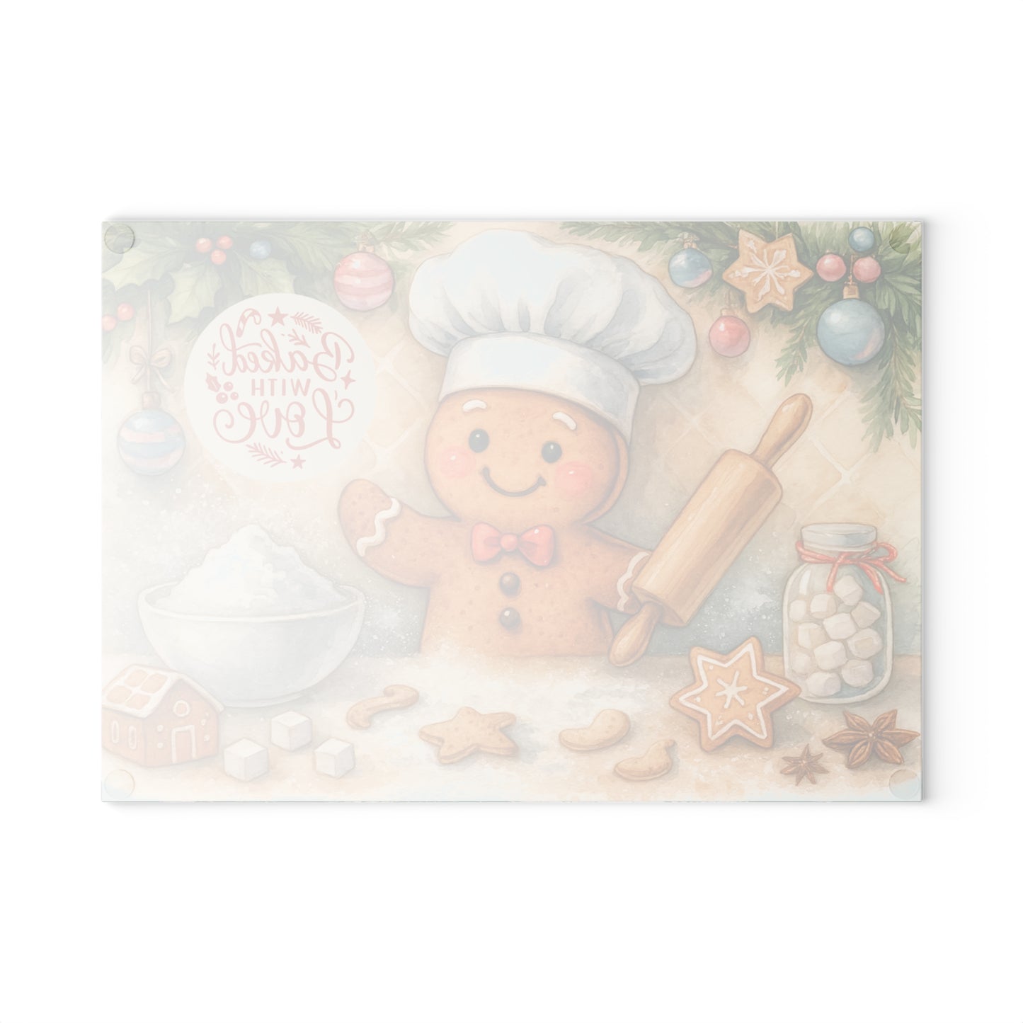 🍪🎄 Gingerbread Chef Cutting Board – Baked with Love Holiday Charm ✨❄️