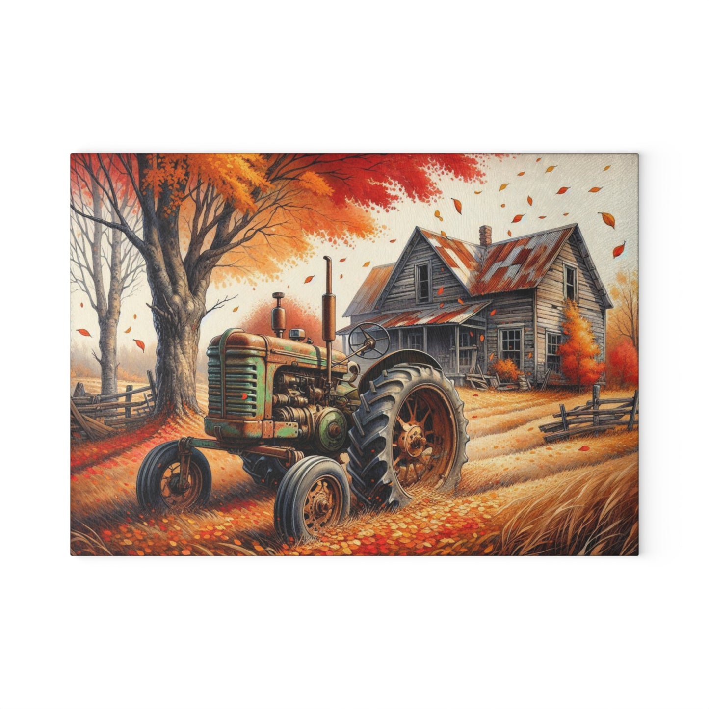🚜 Rustic Tractor Cutting Board – Vintage Harvest Vibes for Your Farmhouse Kitchen