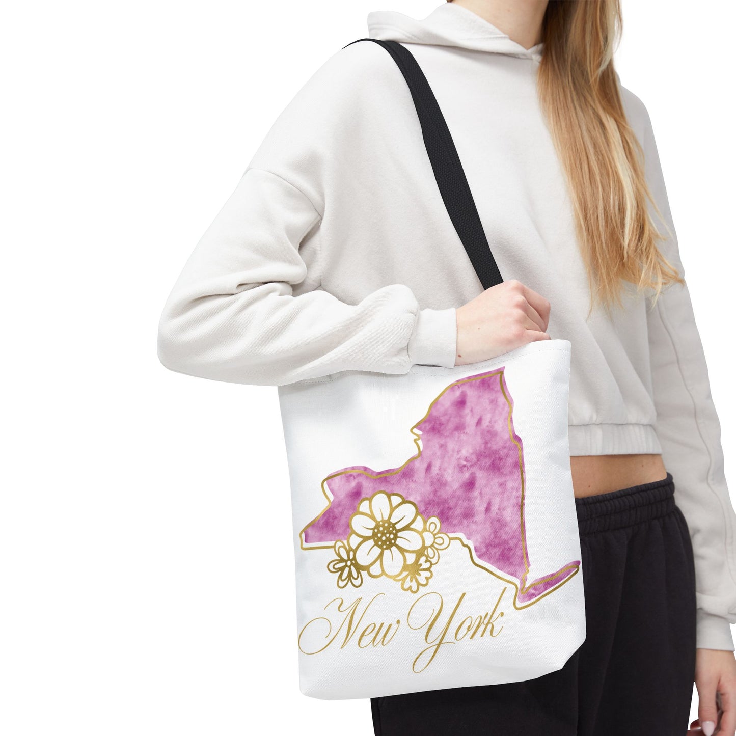 🗽 New York State Floral Tote Bag – Chic, Practical & City Charm 🌸