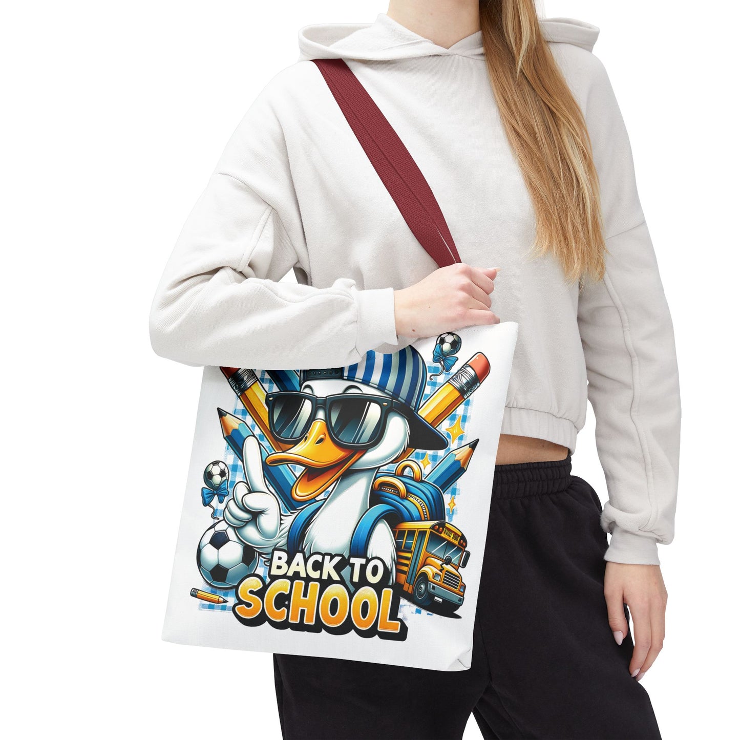 🦆 Cool Duck Back to School Tote – Waddle into the School Year in Style 🏫