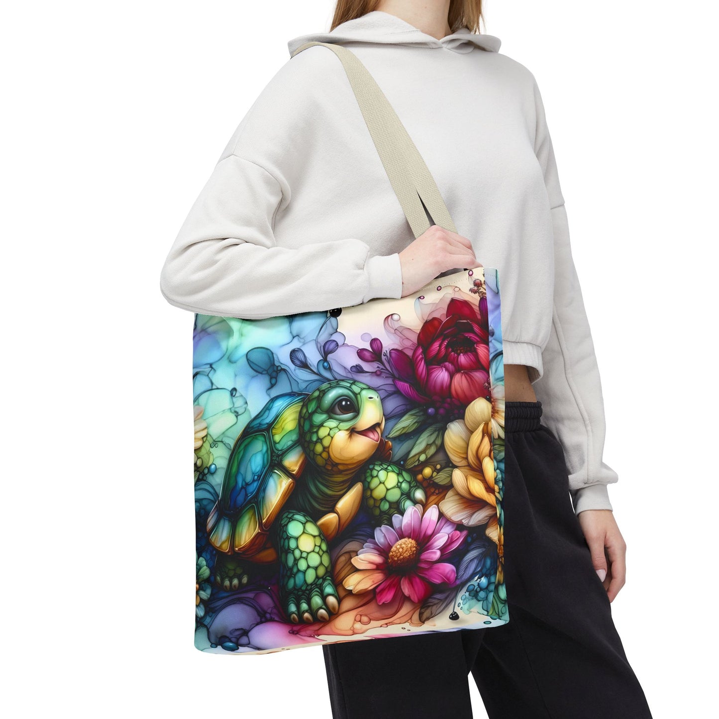 Bolsa de mano - Diseño de tortugas coloridas