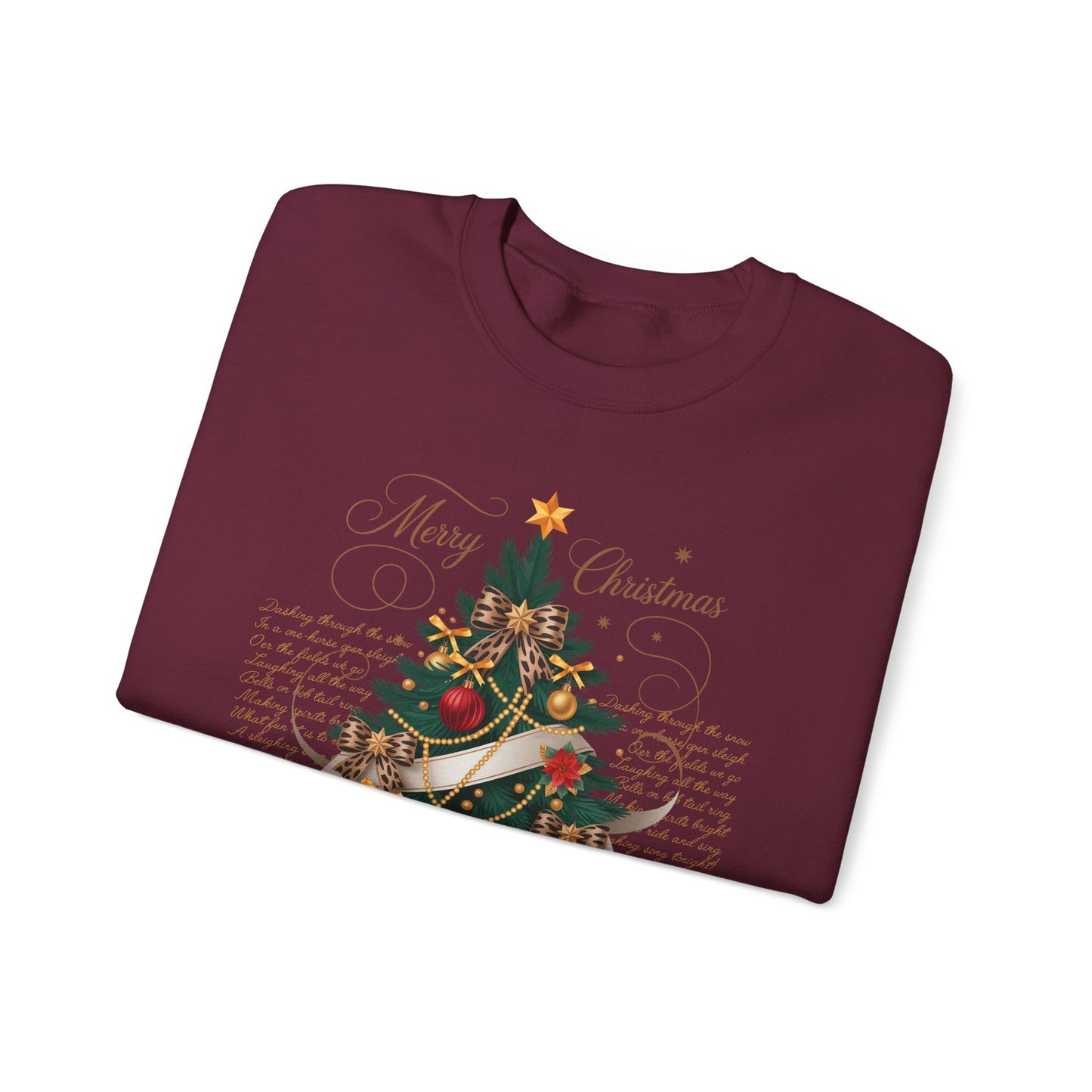 🎄✨ Merry Christmas Tree Sweatshirt – Classic Festive Elegance for 2025 ✨🎅