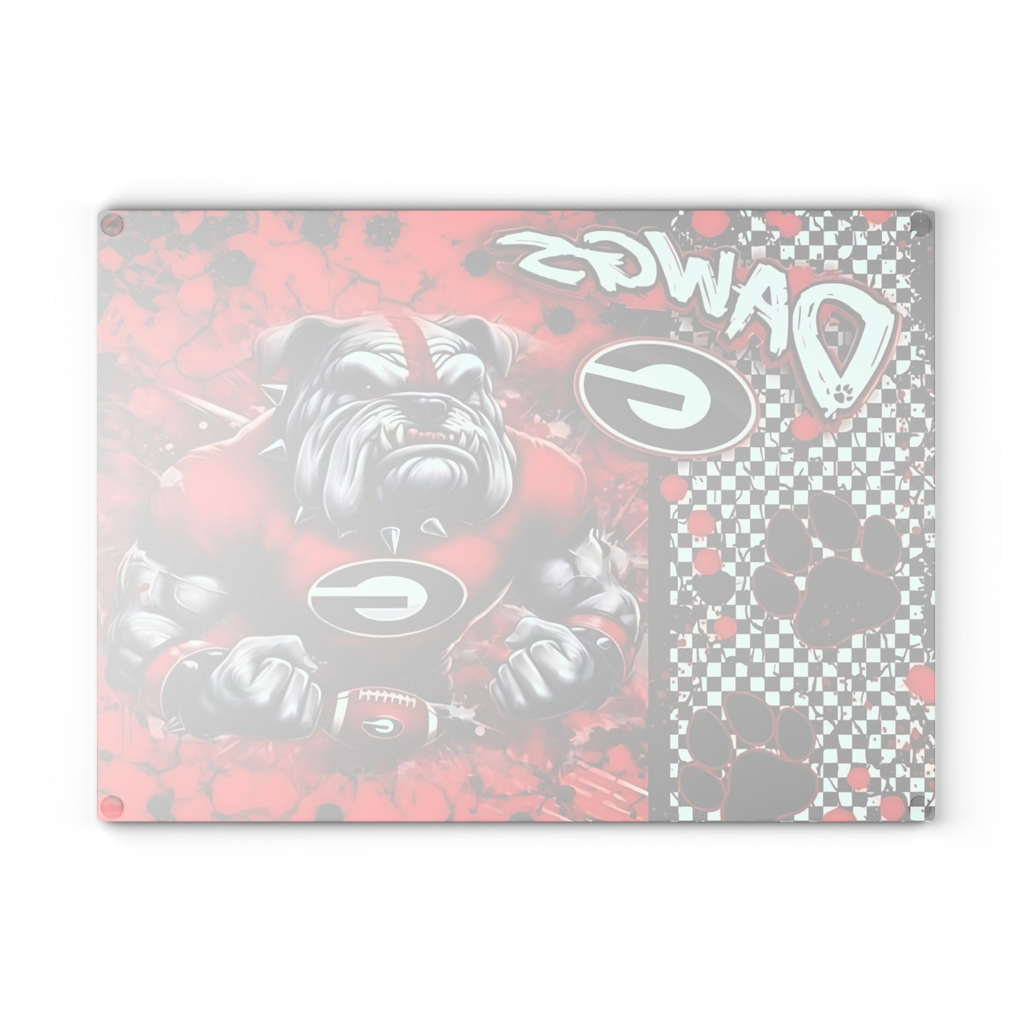 Red Dawgs Bulldog Cutting Board – Bold Spirit & Fierce Kitchen Style