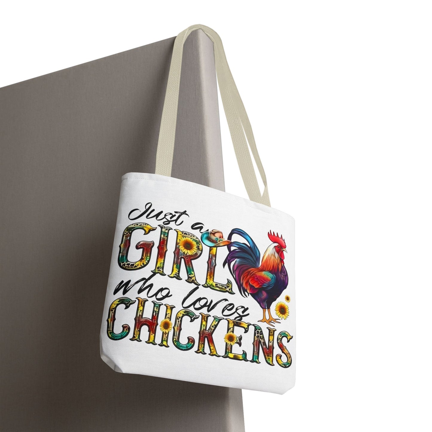 🐔 Solo una chica que ama las gallinas: Bolsa de tela estilo granja para amantes de las gallinas