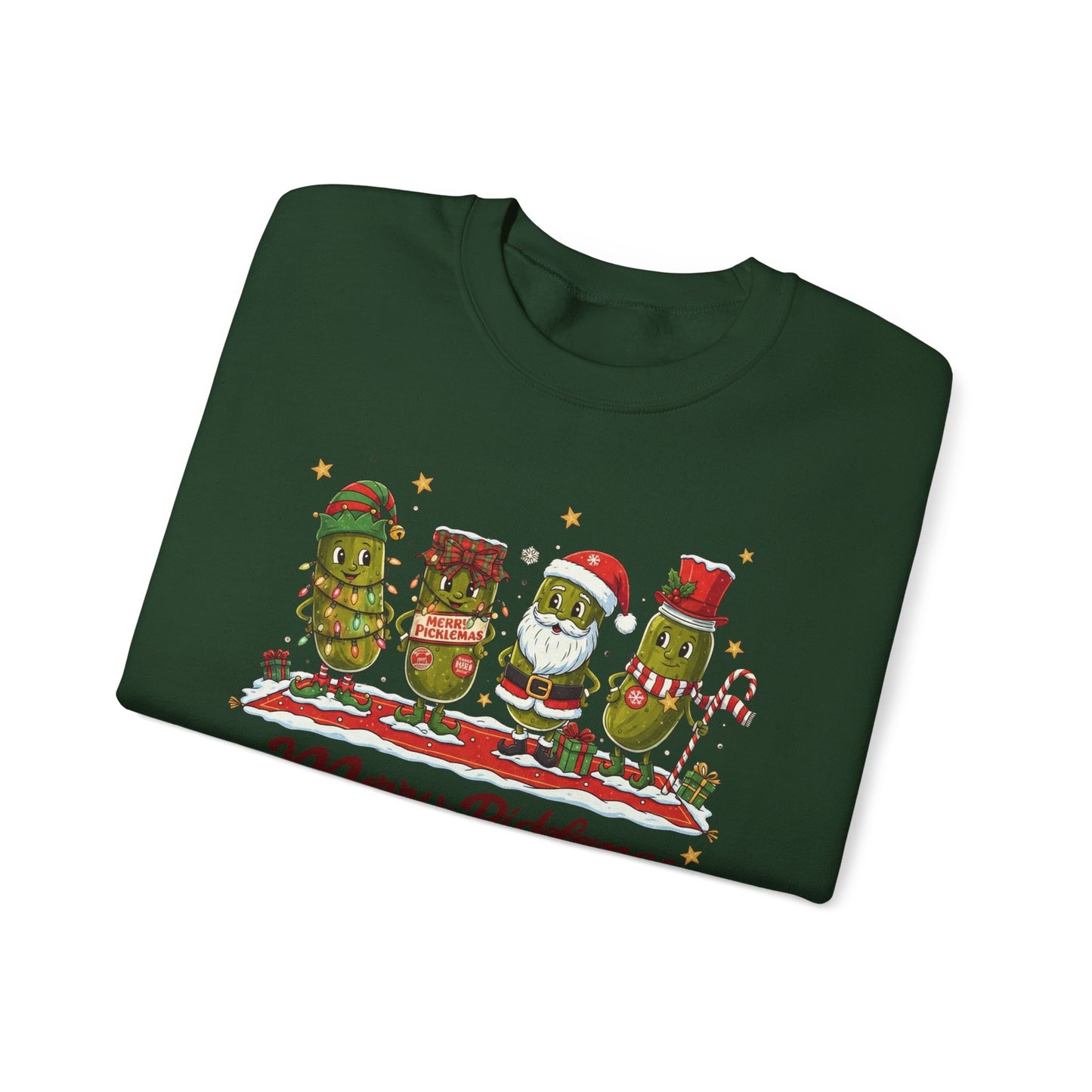🎄🥒 Merry Picklemas Sweatshirt – Funny Holiday Dill-Lovers Gift