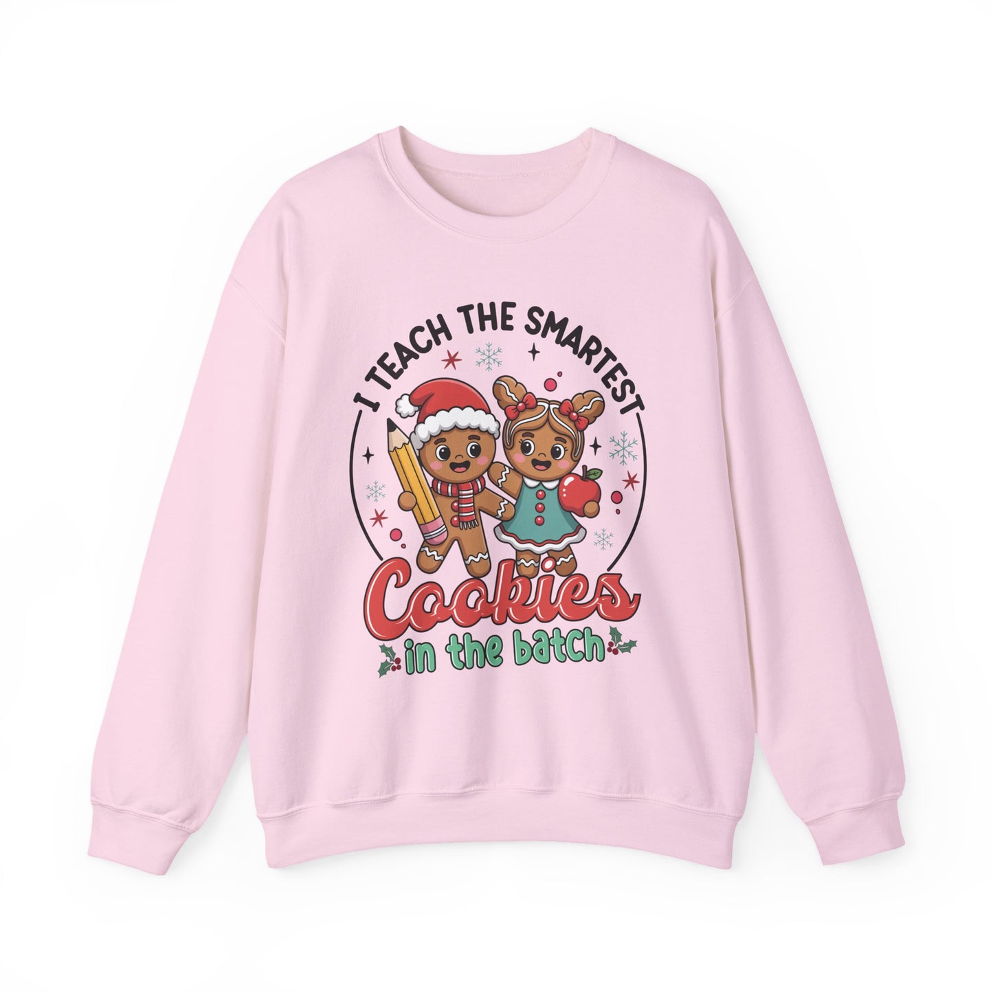 🍪✏️ Smartest Cookies Teacher Sweatshirt – Cute Gingerbread Classroom Vibes 🍎❄️