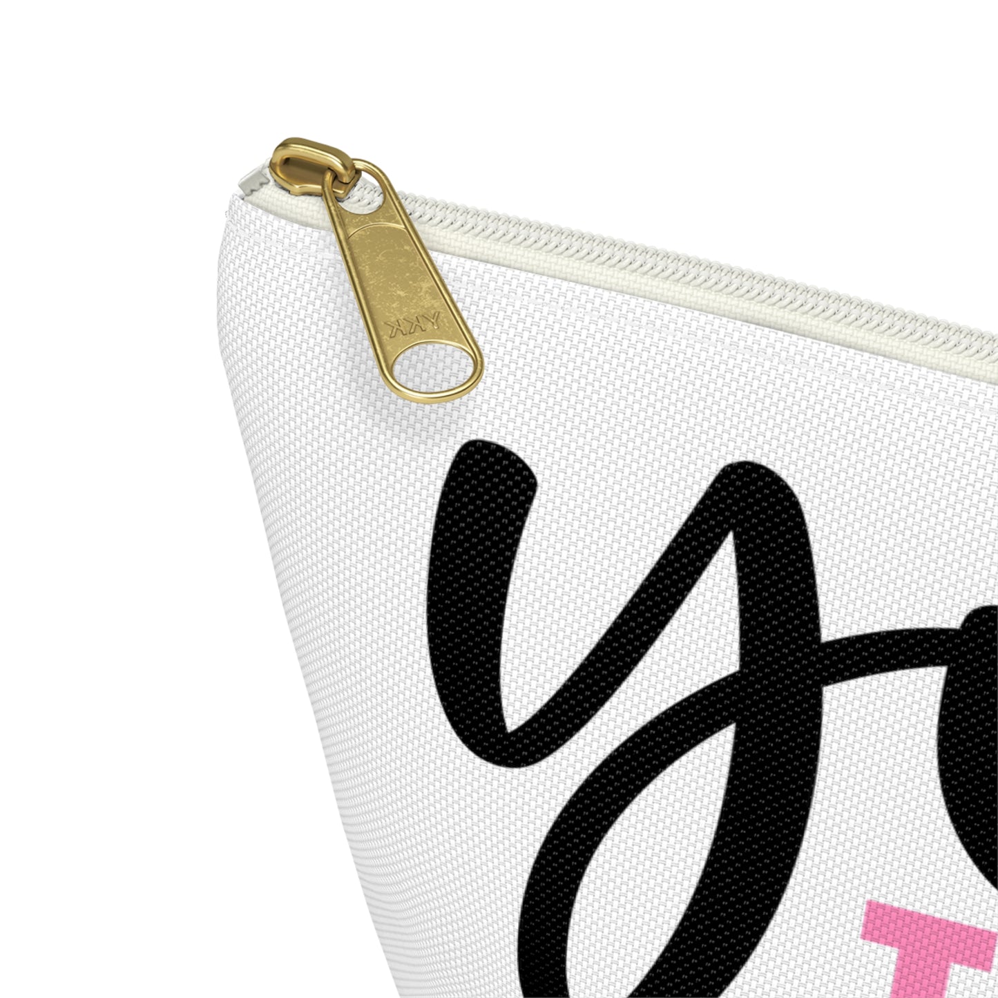 Accessory Pouch – "You Look Lovely Today" Pink Makeup Bag