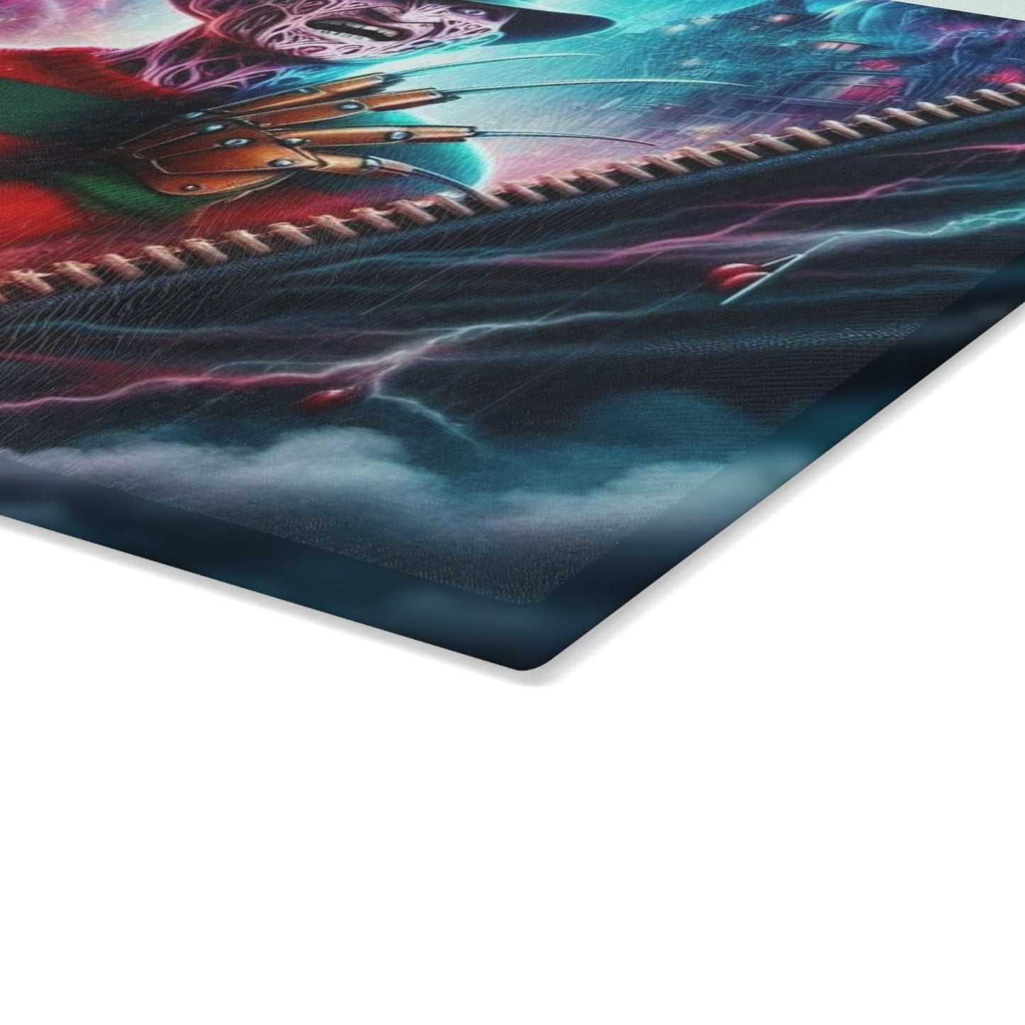 🧤🔥 Nightmare Realm Zipper Cutting Board – Unleash Chills & Thunder in the Kitchen