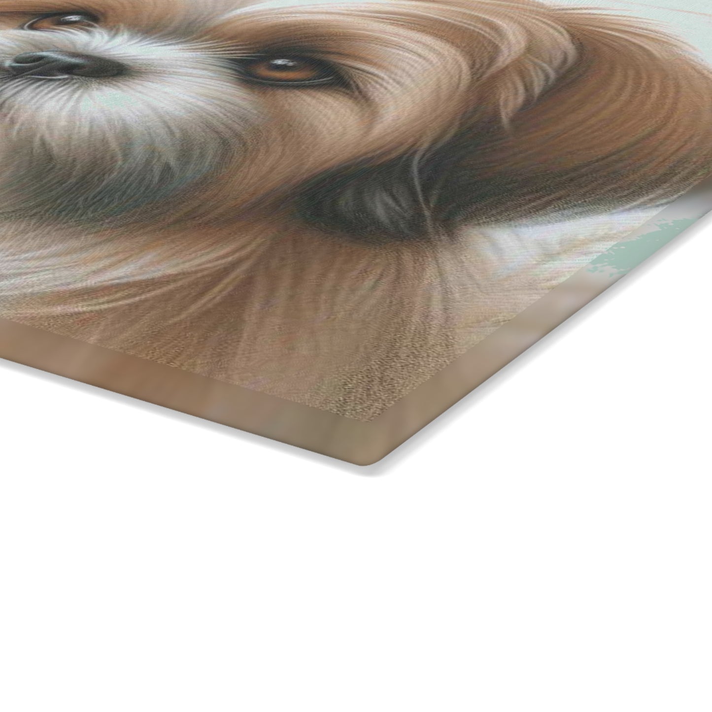 🐾 Shih Tzu & Daisies Cutting Board – Sweet Charm for Your Kitchen 🐶🌼