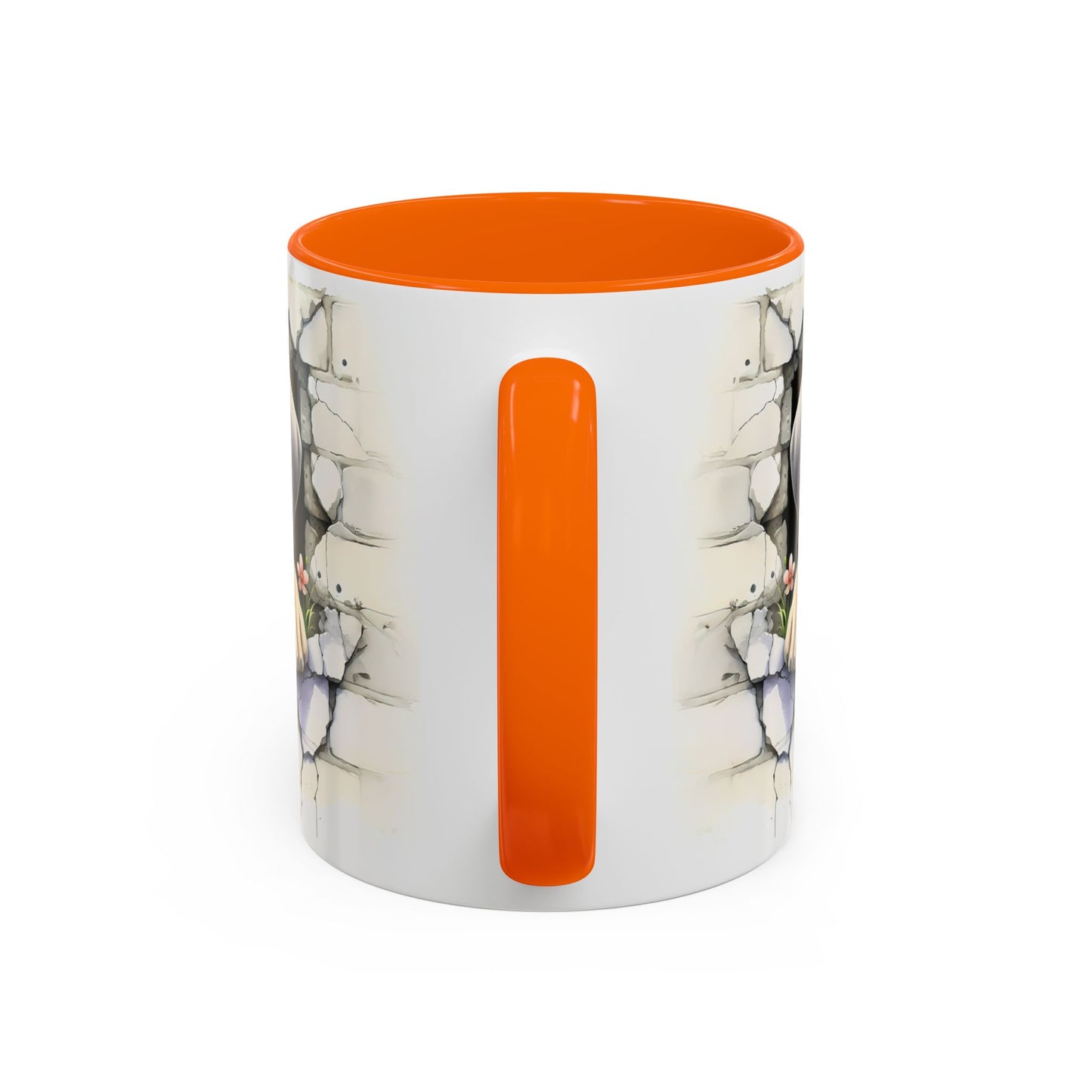 🐾 Great Dane Puppy Accent Mug – Sweet Peek-Through Puppy Design ☕💛