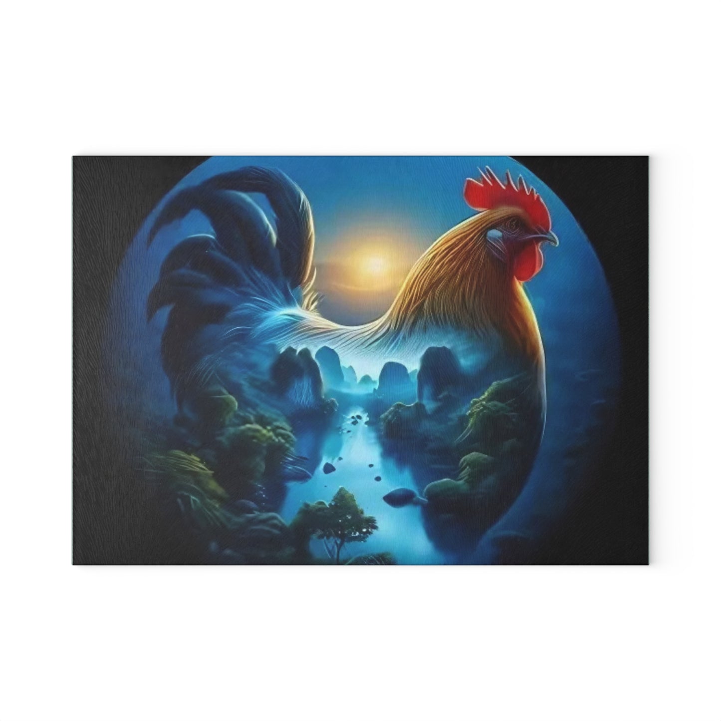 Rooster cutting board, farmhouse kitchen décor, country kitchen, rustic home décor, farm animal gifts, rooster lover gift, charcuterie board