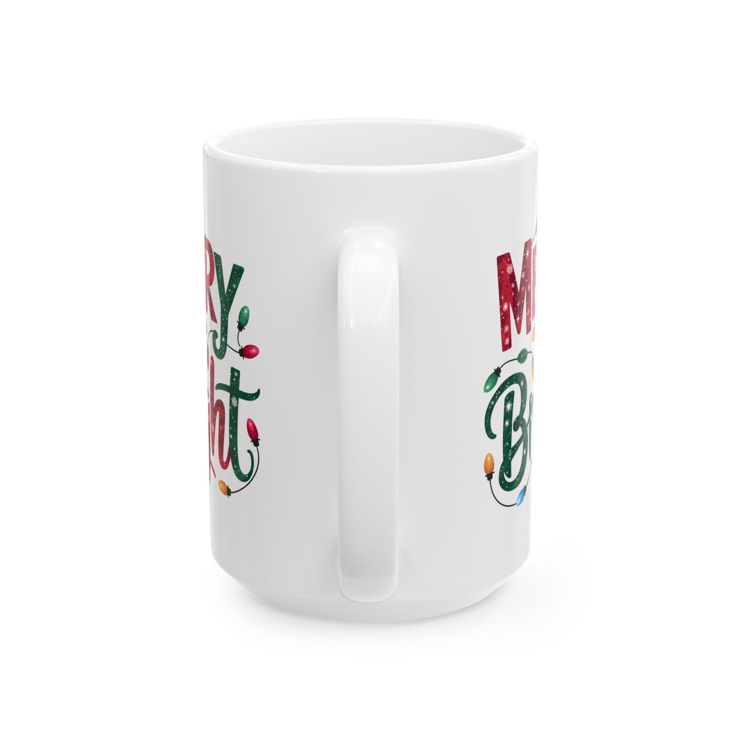 🎄 Merry & Bright Christmas Lights Mug – Festive Cheer in Every Sip! ☕