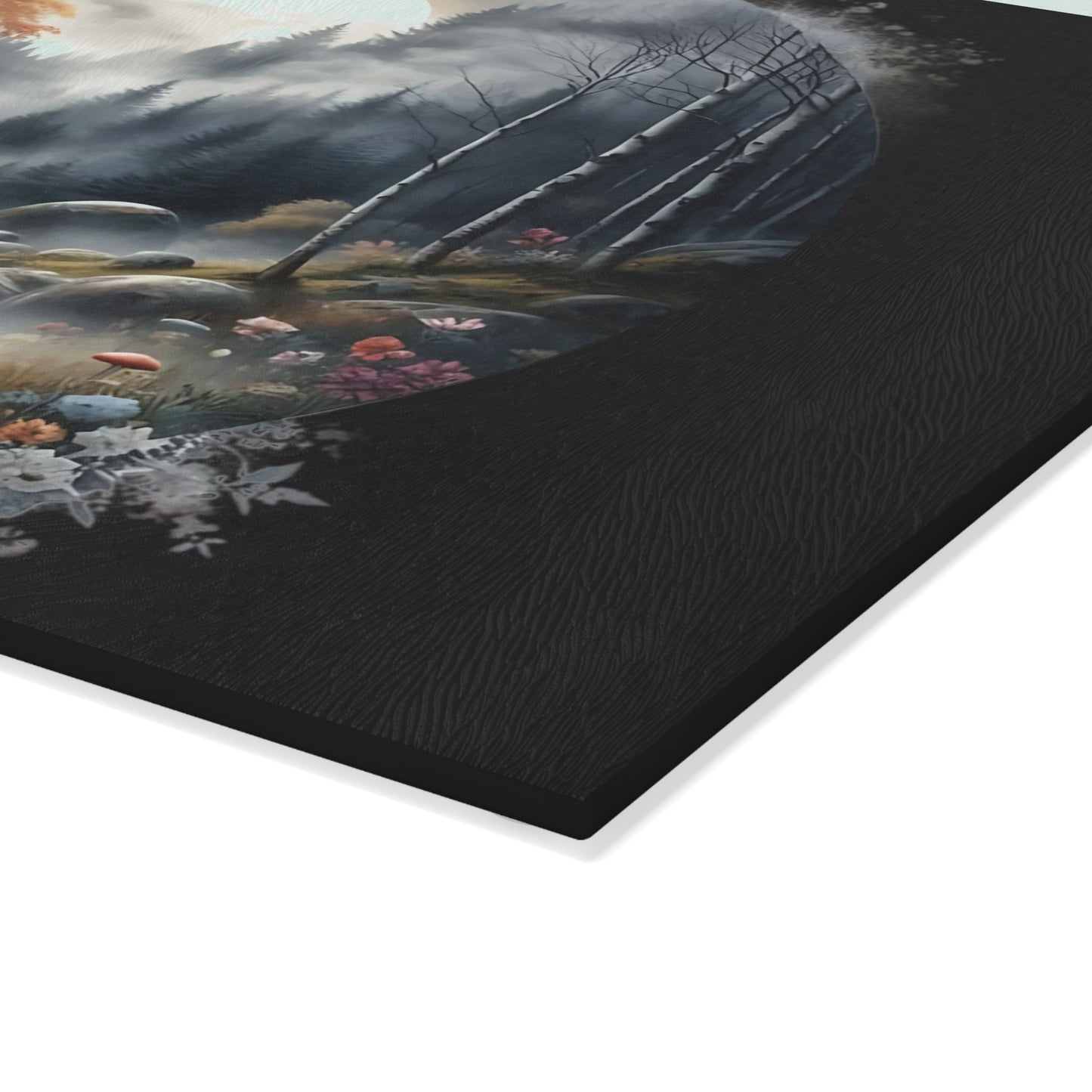 🌙 Enchanted Woodland Night Cutting Board – Mystical Forest Elegance 🌲