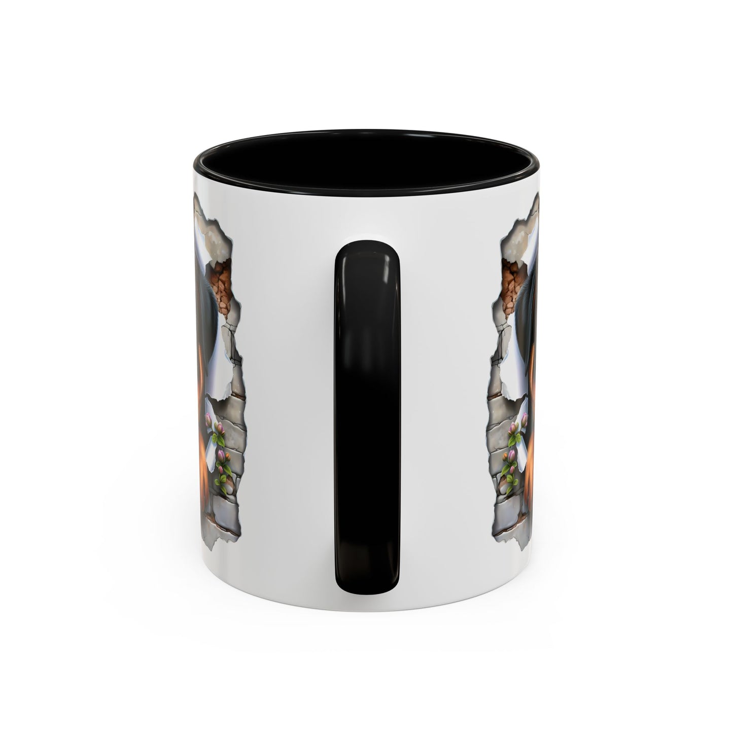🐾☕ Rottweiler Puppy Accent Mug – Sweet Breakthrough Pup Design ✨