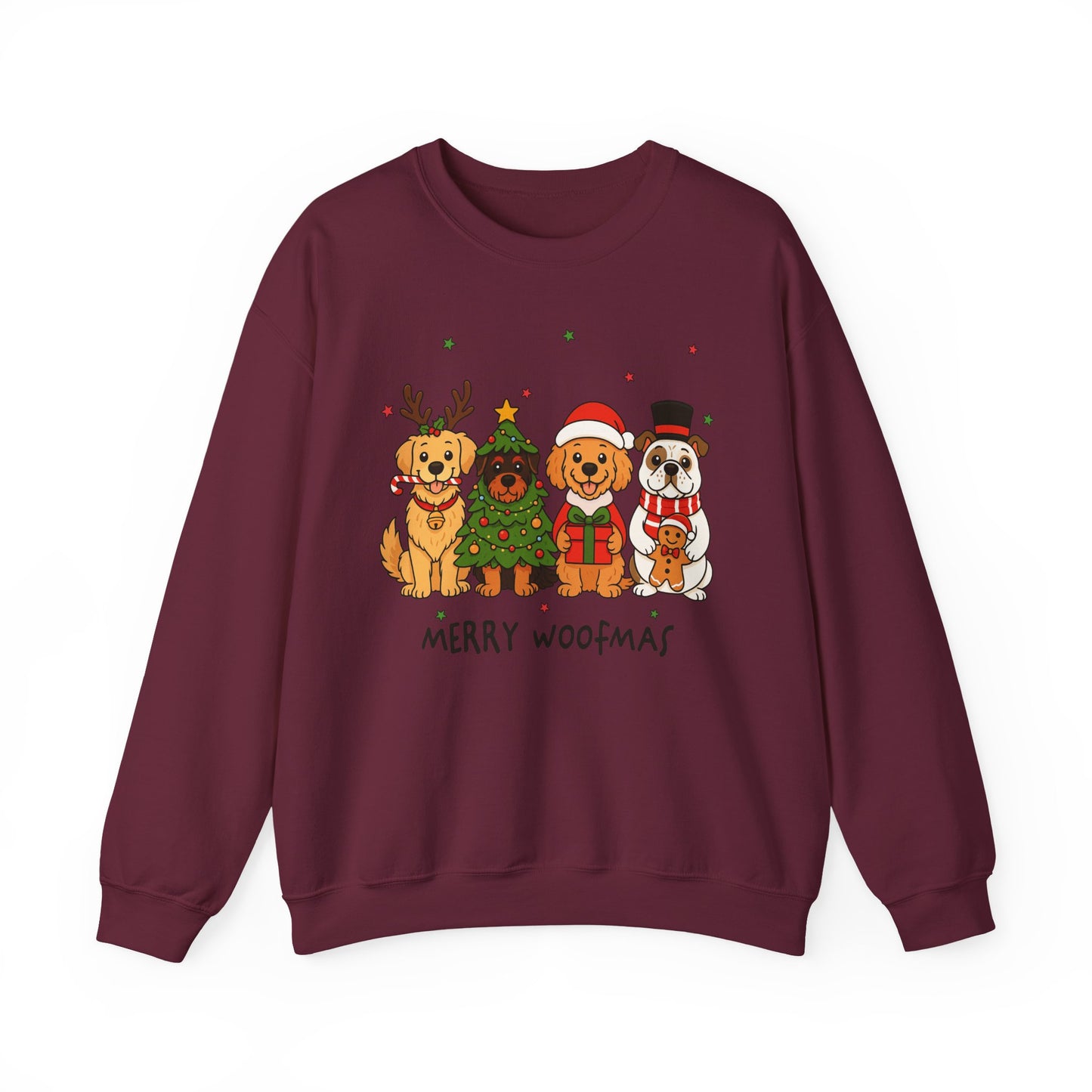 🐶🎄 Merry Woofmas Sweatshirt – Festive Dog Lovers Holiday Crewneck