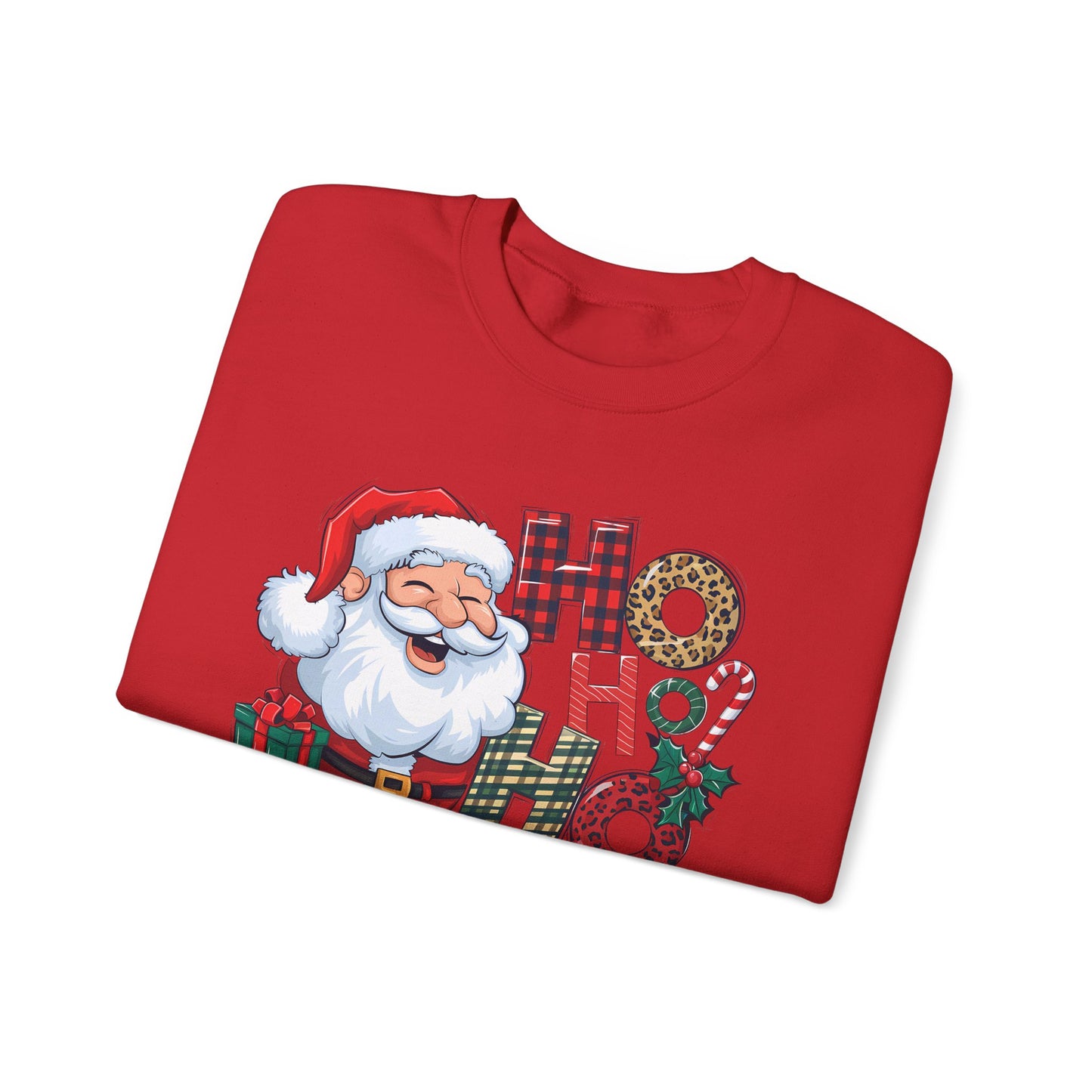 🎅✨ HO HO HO Santa Sweatshirt – Classic Holiday Cheer 🎄🎁