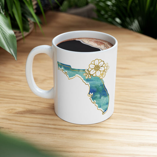 ☕ Home is Where the ❤️ Is – Florida Mug – Sunshine State Sips ☀️