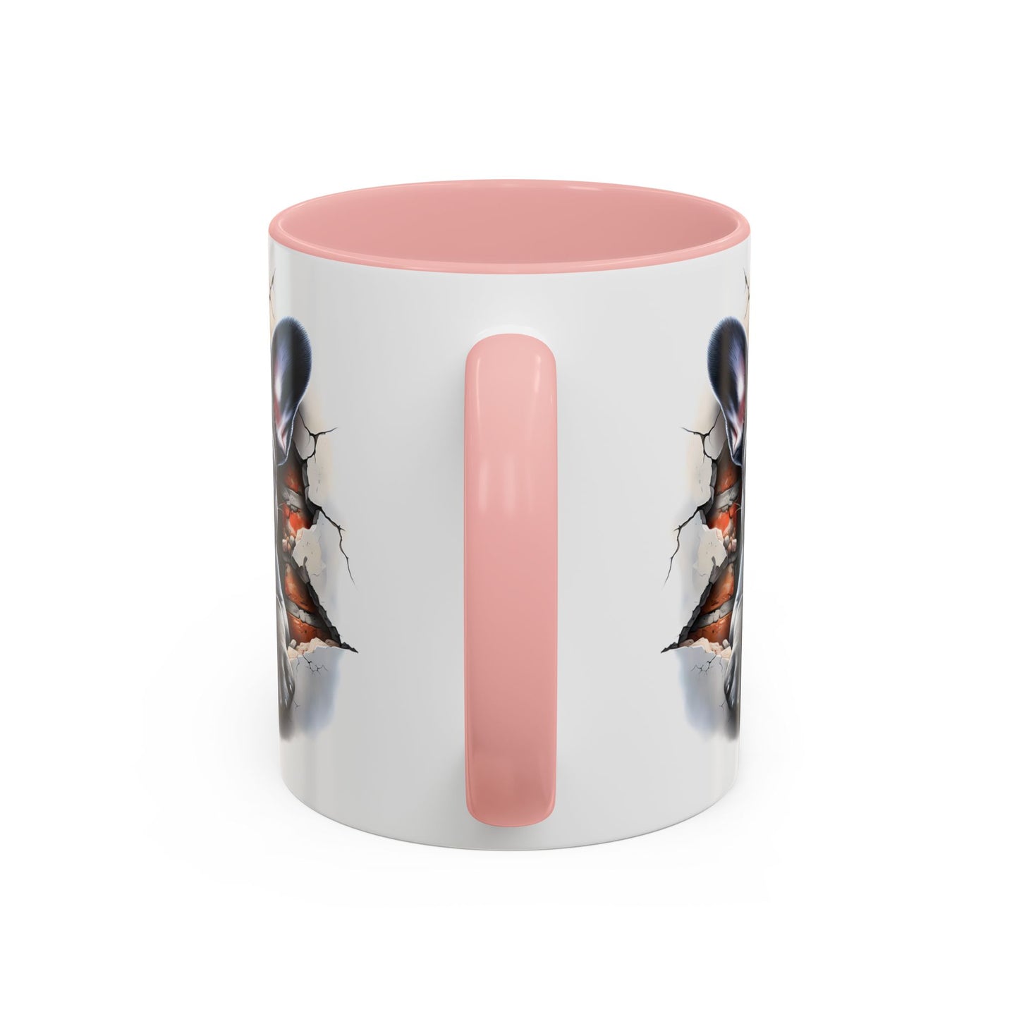 🐾🖤 Black French Bulldog Puppy Accent Mug – Cute Peek-Through Cup for Dog Lovers ☕✨