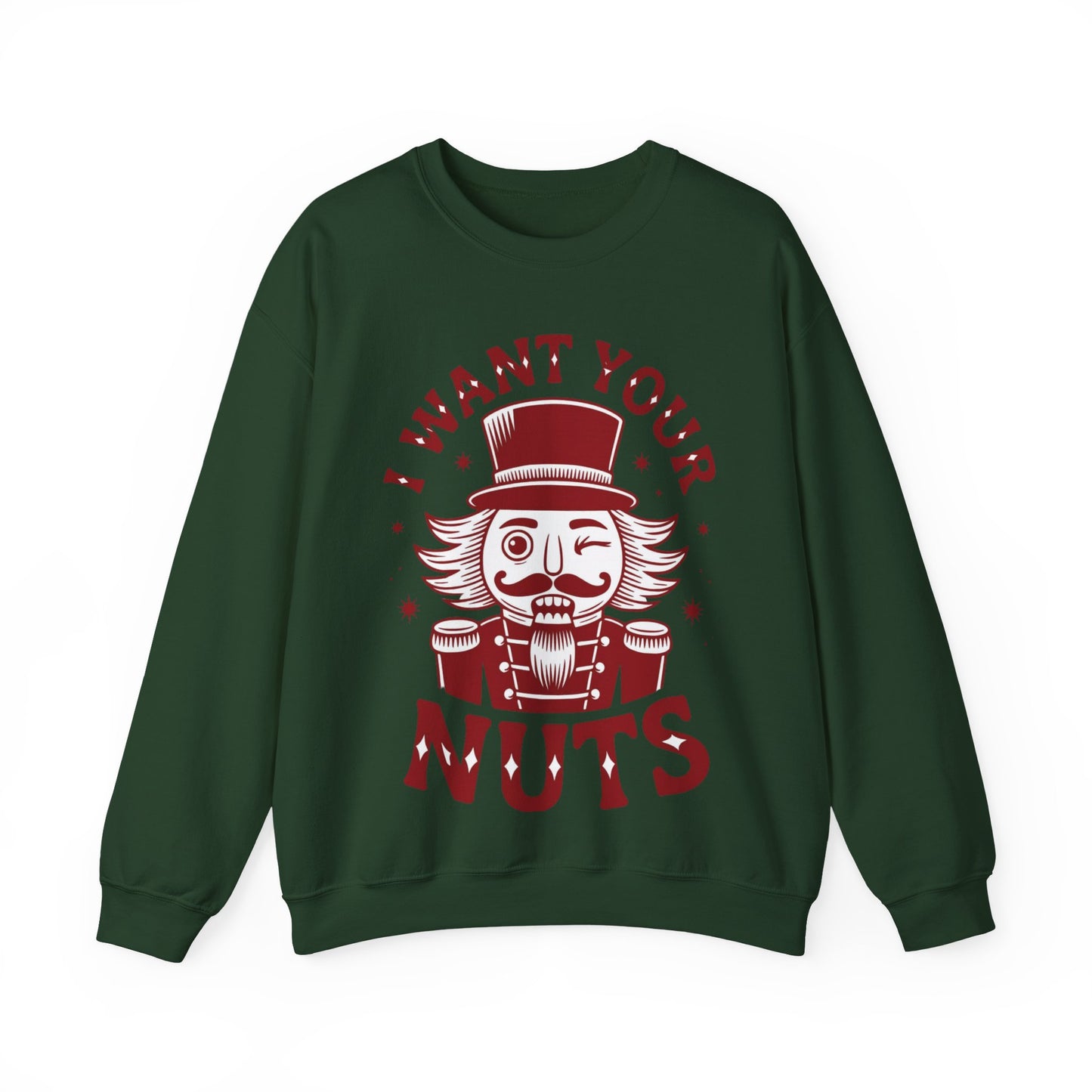 🎄😂 I Want Your Nuts Sweatshirt – Funny Nutcracker Christmas Pullover for Women