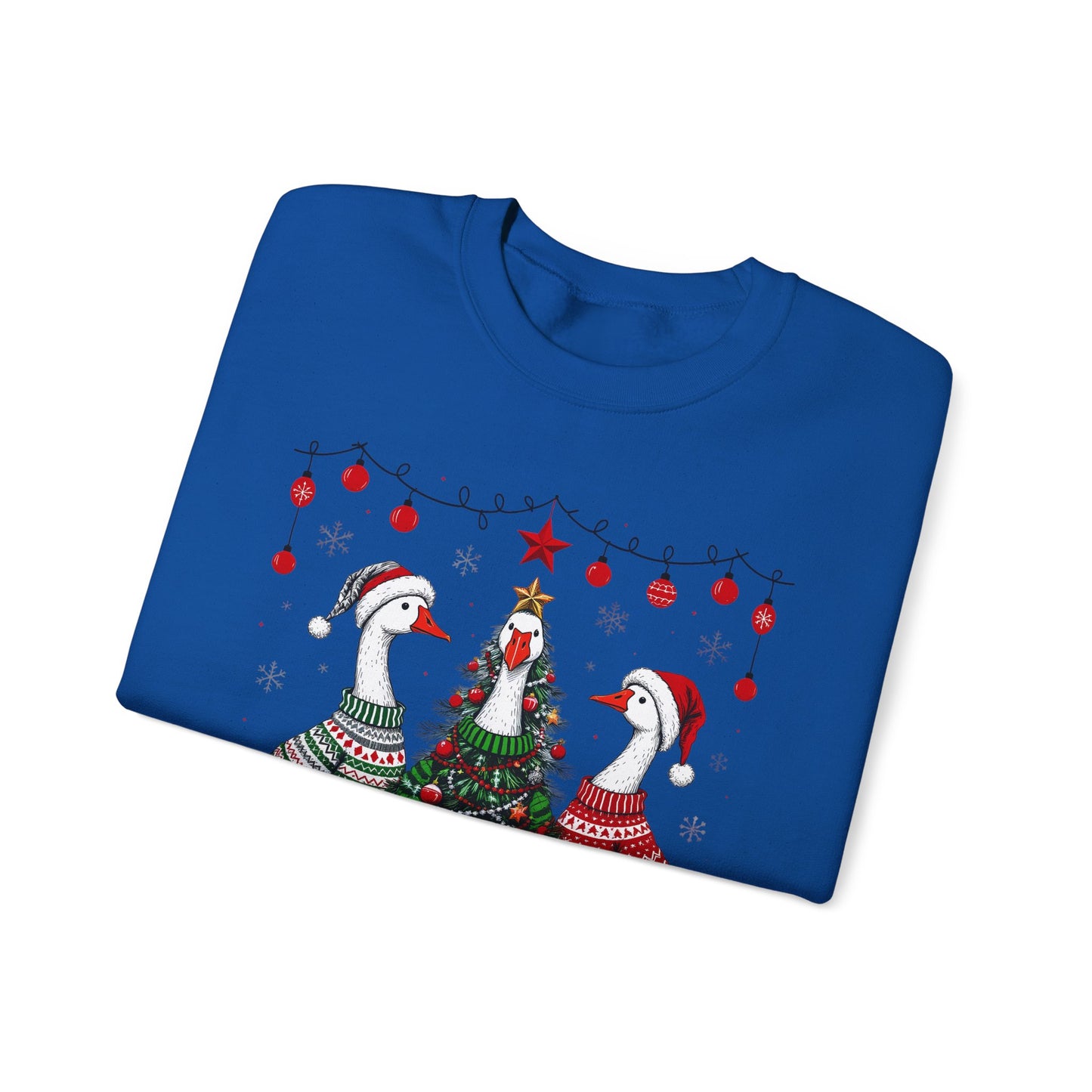 🎄🪿 Goosemas Sweater Flock Sweatshirt – Festive Geese in Cozy Knits