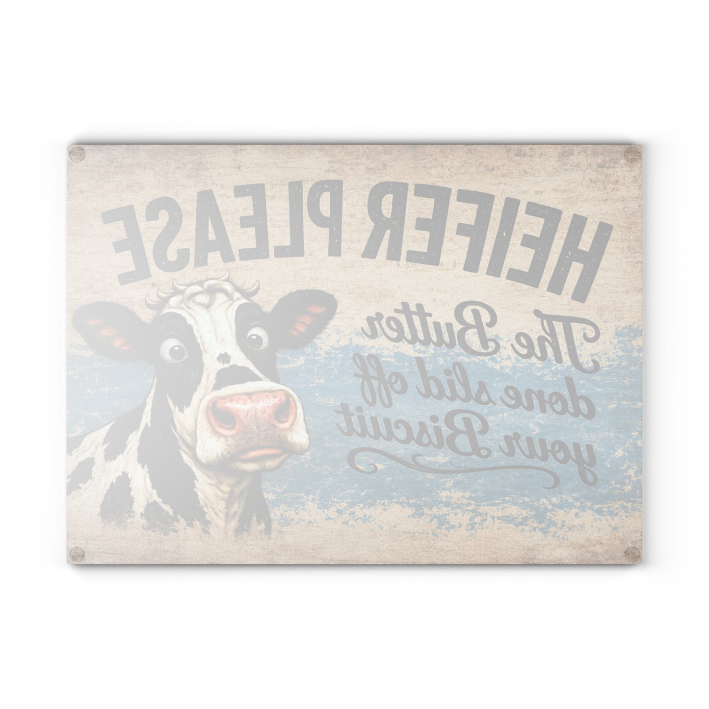 Heifer Please Glass Cutting Board – Funny Farmhouse Cow Kitchen Decor