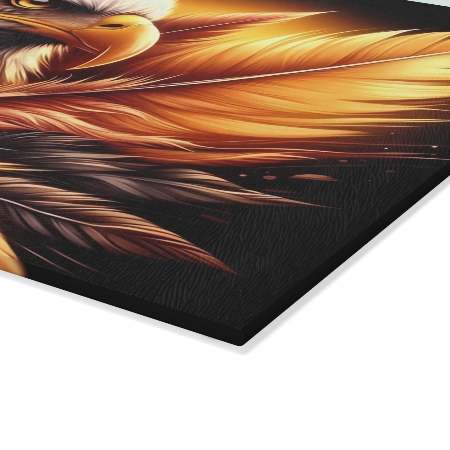 Bald Eagle Glass Cutting Board – Timeless Symbol of Strength and Freedom