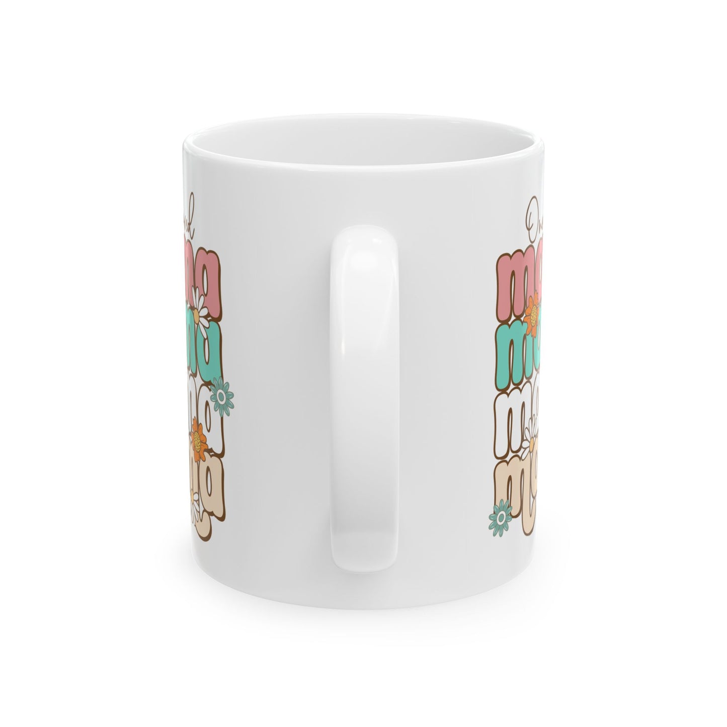🌸☕ One Loved Mama Mug – Retro Floral Coffee Cup for Moms 💗