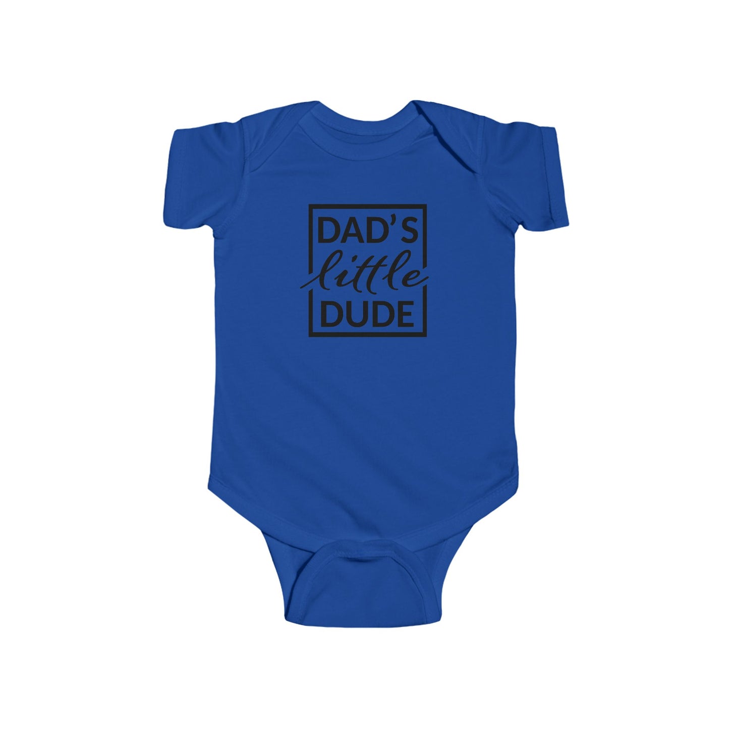 “Dad’s Little Dude” Baby Onesie – Soft Cotton Bodysuit for Infant Boys