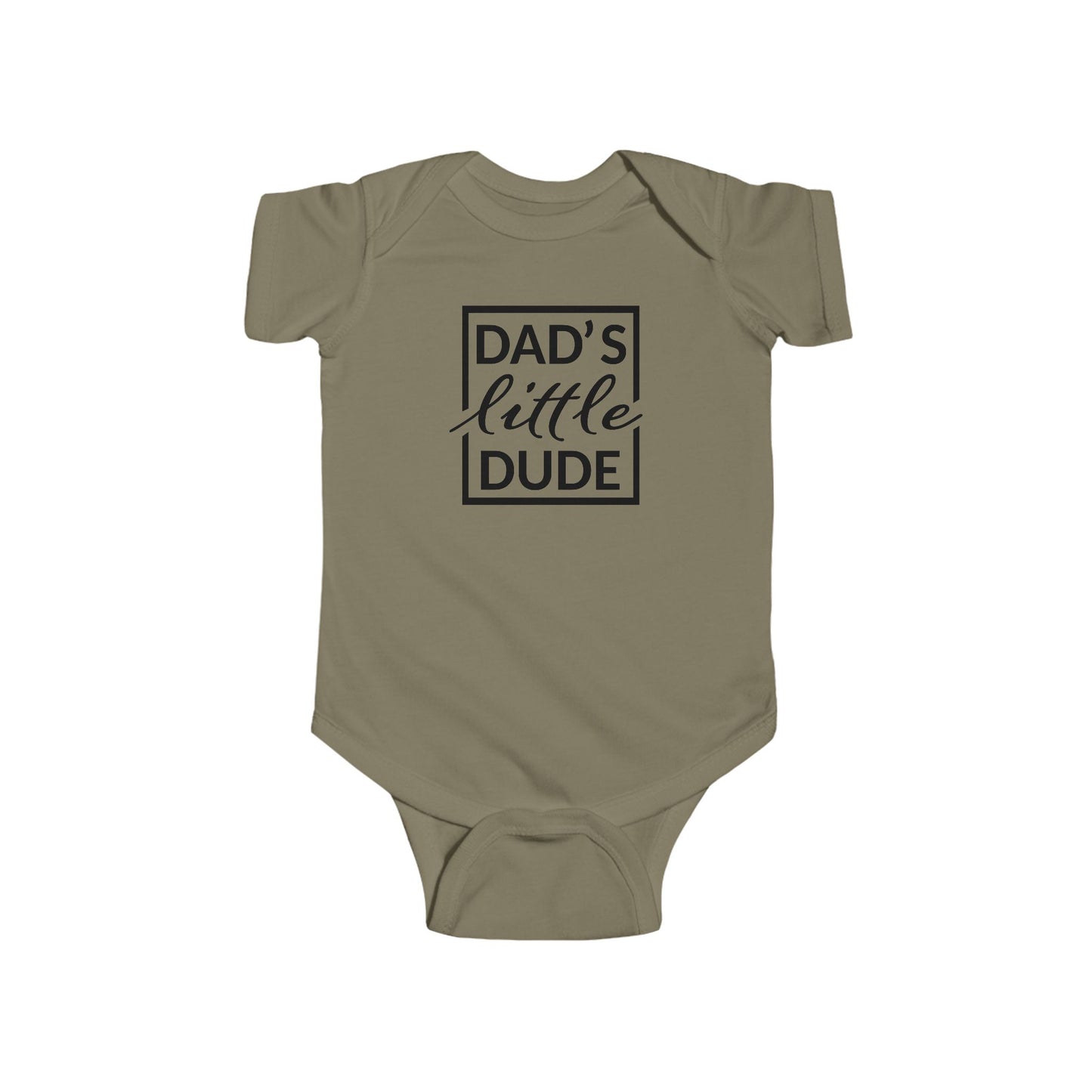“Dad’s Little Dude” Baby Onesie – Soft Cotton Bodysuit for Infant Boys